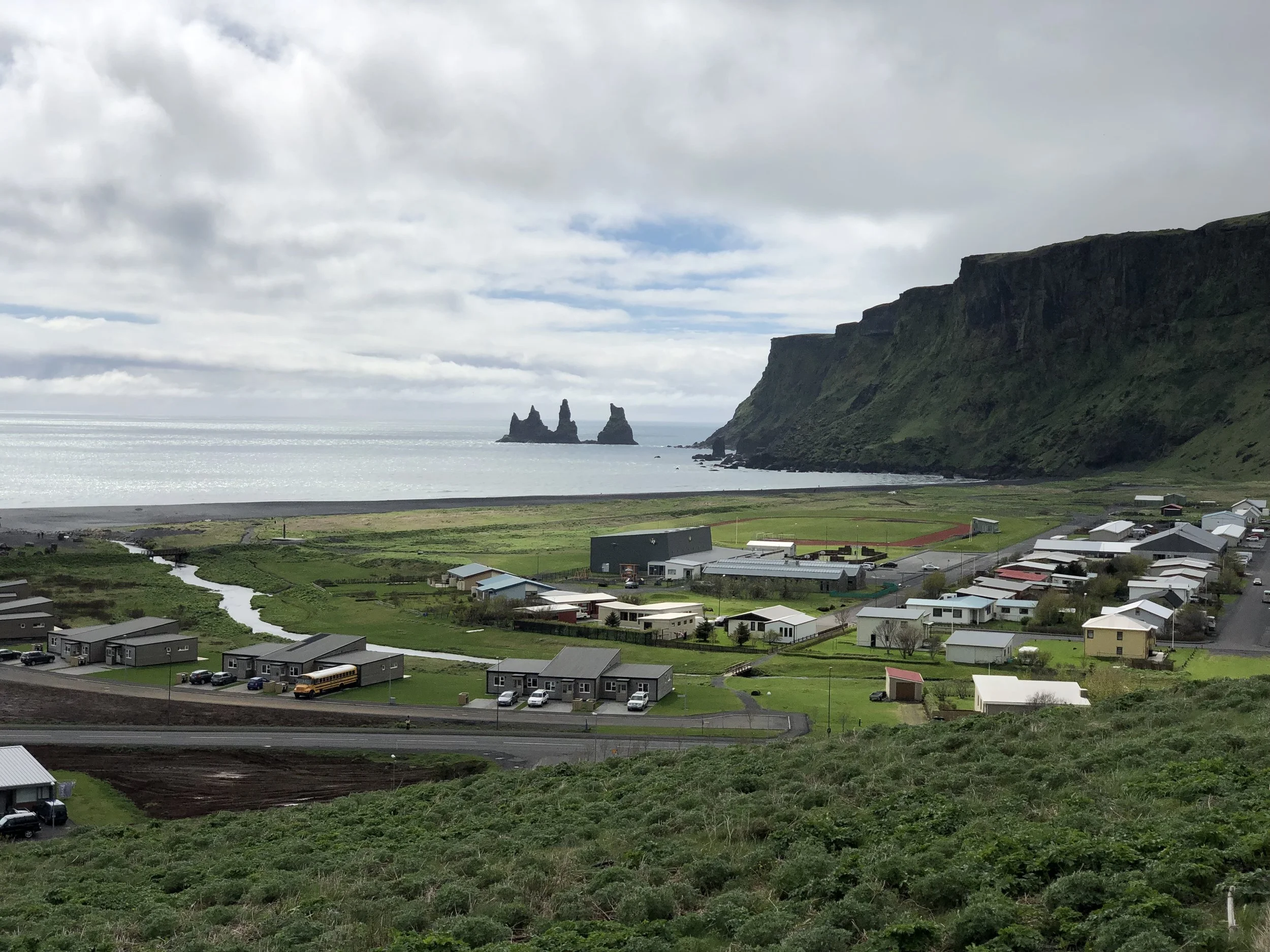 The little town of Vik along the southern coast is host to a large colony of Puffins. They were too small to get any good shots with my iPhone camera.