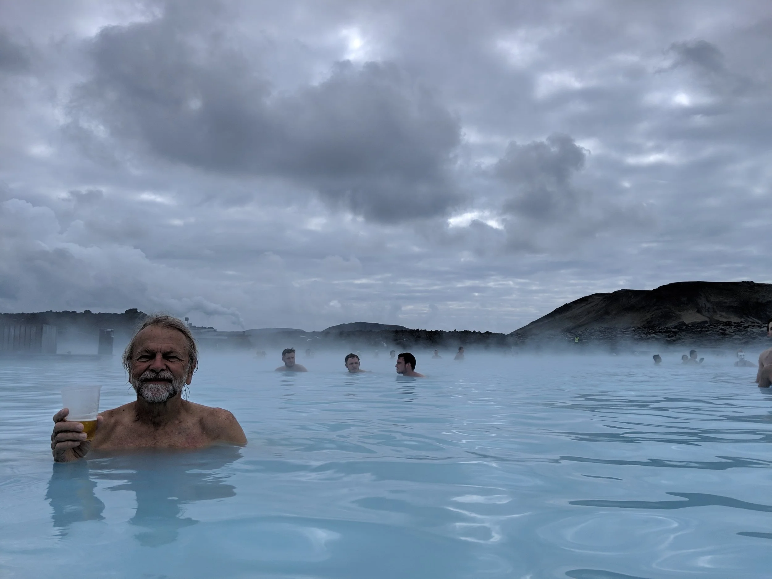 Beer served pool side at the the Blue Lagoon, life doesn’t get much better than that.