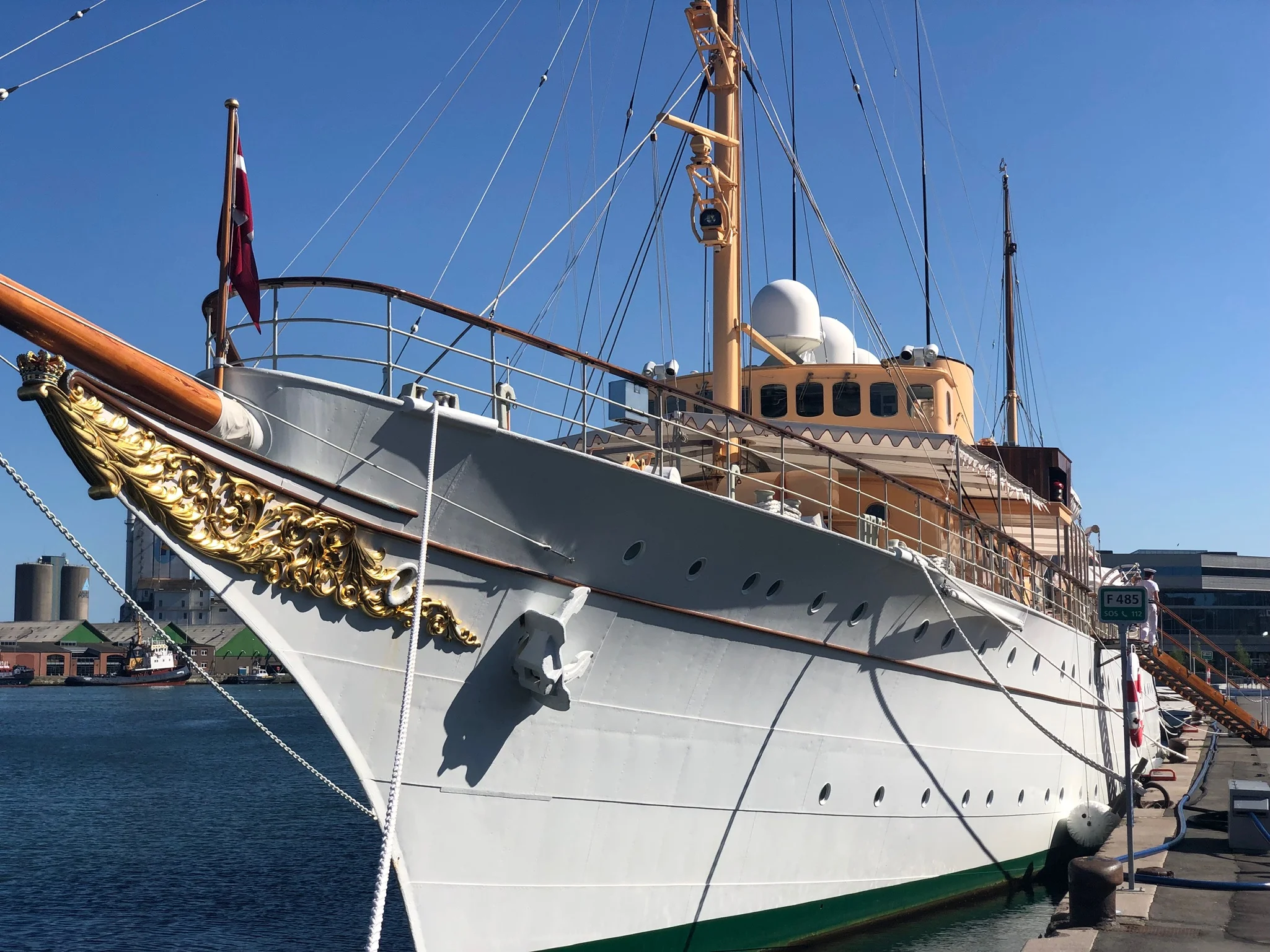 The Queen of Denmark was in Aarhus when we arrived. Apparently she traveled by boat, as her royal yacht was docked in the harbor. We hung around looking pitiful, but she never invited us on board.
