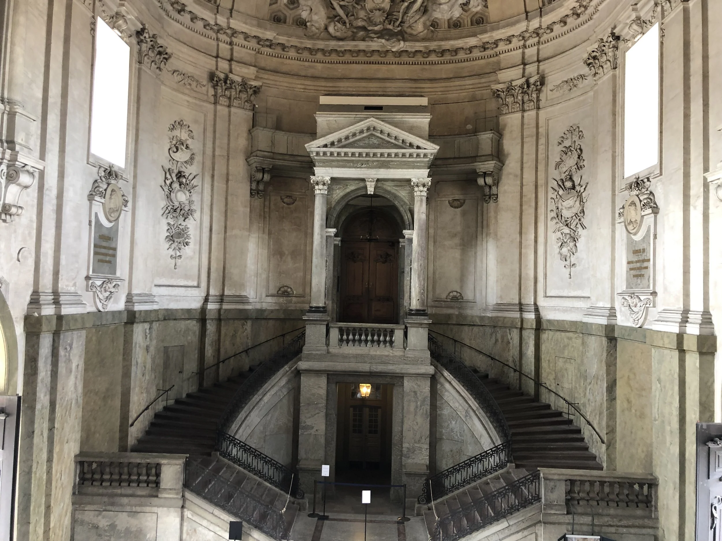 one of the main entrances to the Swedish Royal Palace.