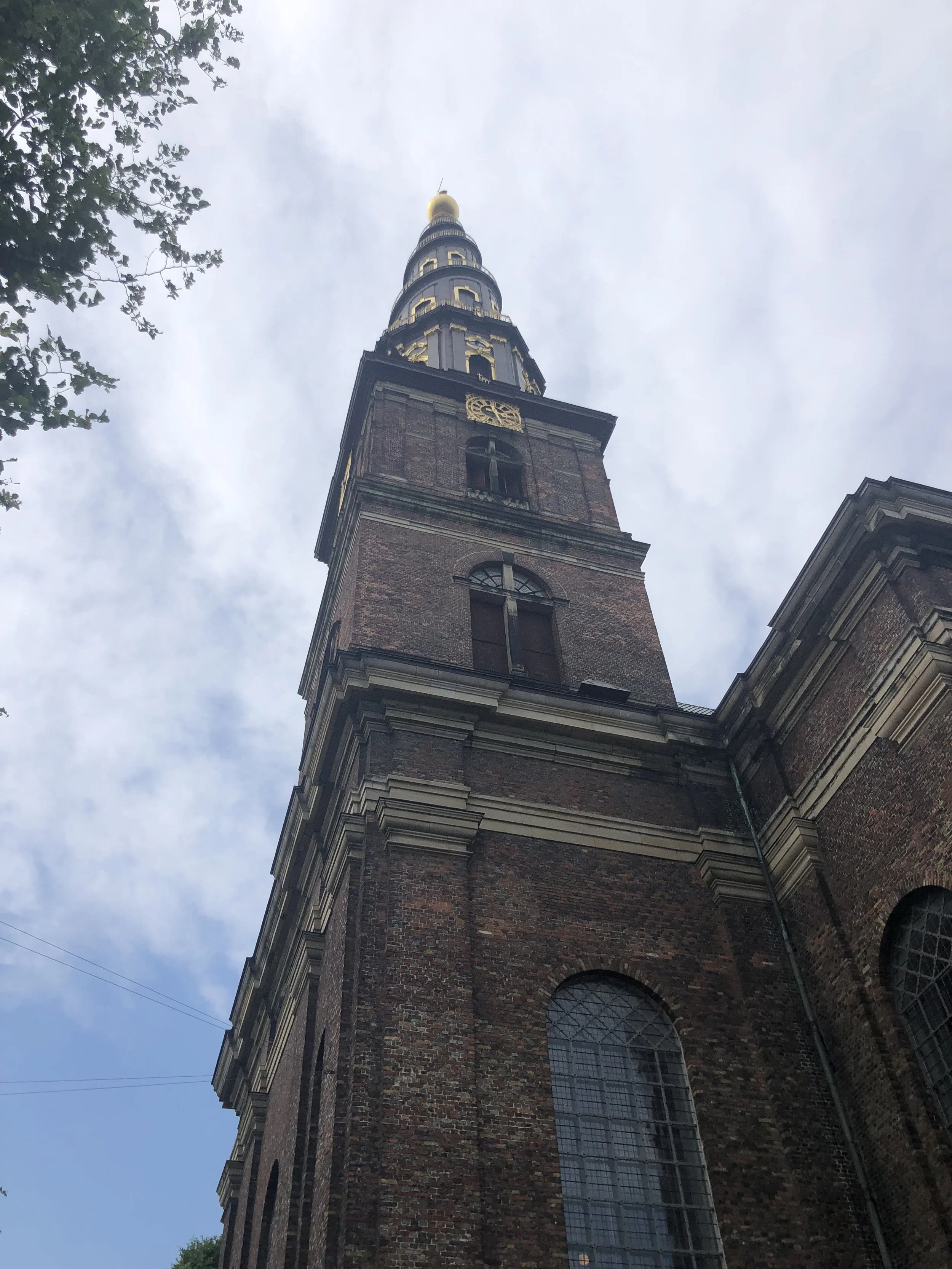 I climbed the steeple in this old church for a fantastic view of Copenhagen.