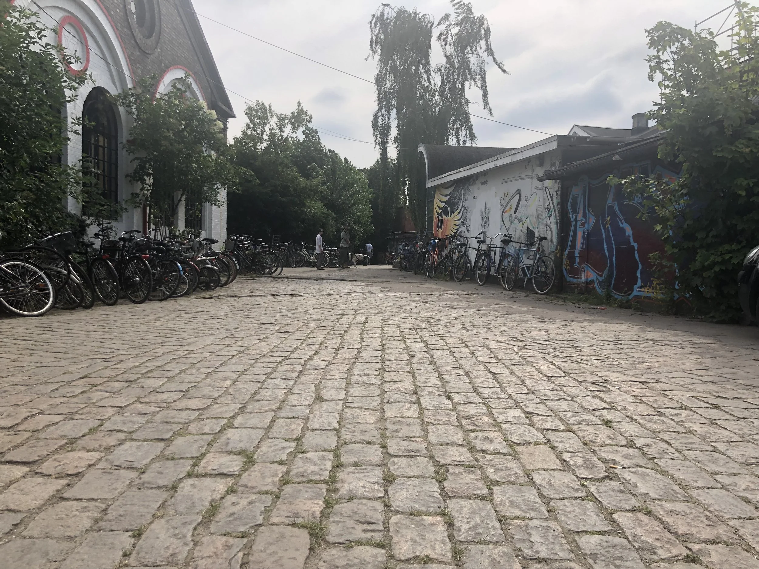 Entrance into Freetown, a section of Copenhagen, where the property owners have established their own government and rules. In Freetown it is legal to sell marijuana, but illegal to take picture beyond this point.