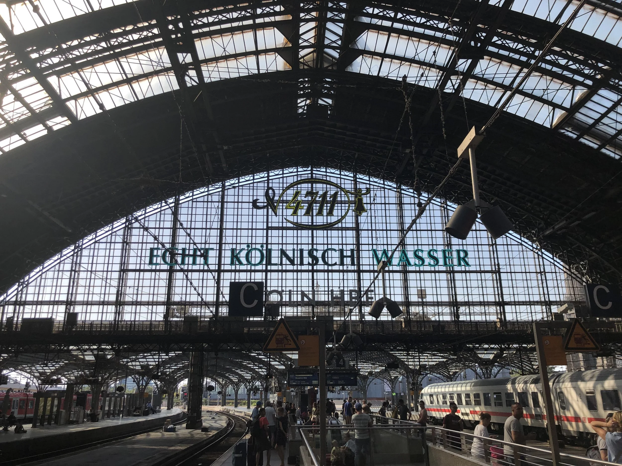We mostly traveled by rail while in Europe. The trains in Europe are excellent and cheap. This is the Cologne stations on the day we left for Amsterdam.