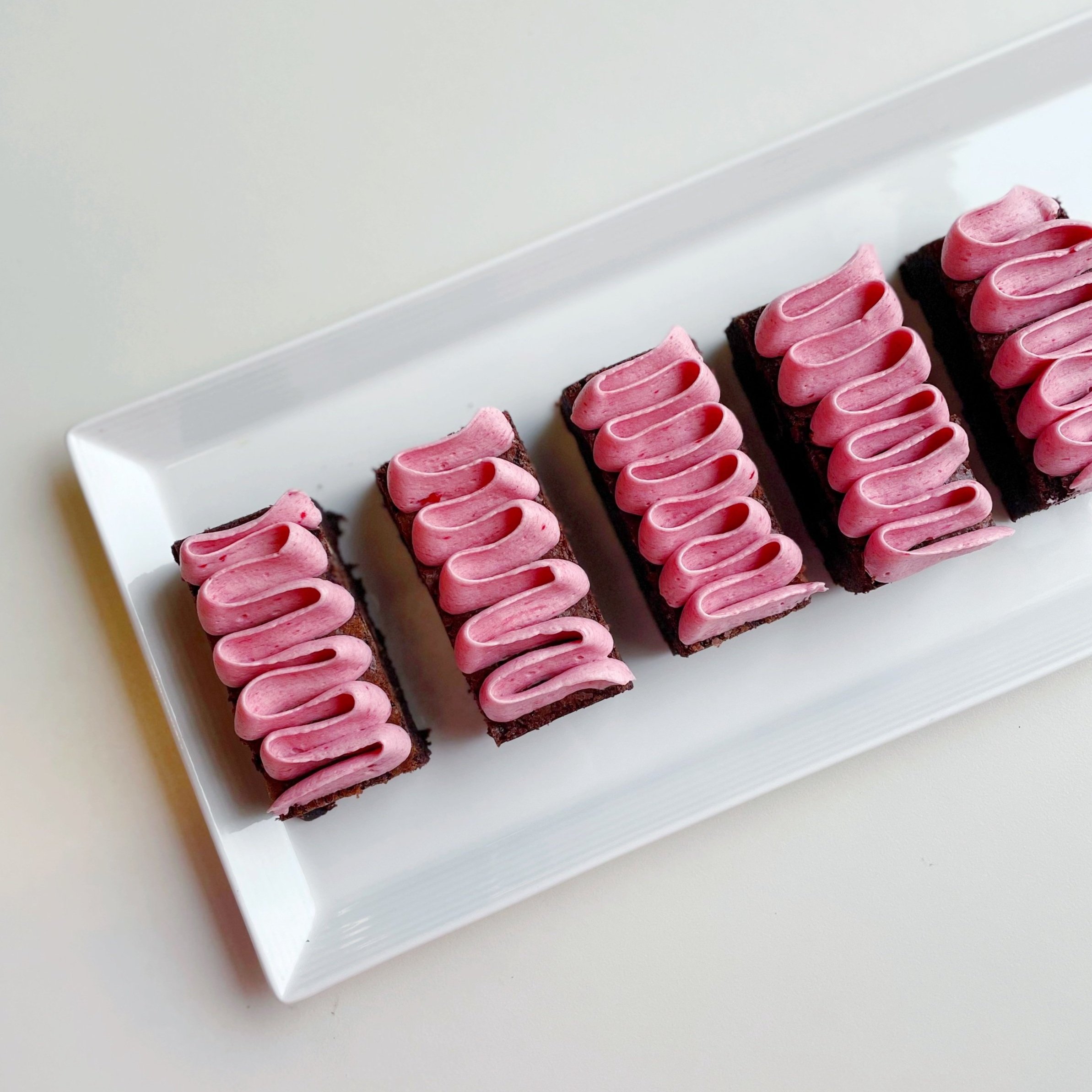  Gourmet Brownies with ganache or buttercream  $36 per dozen 