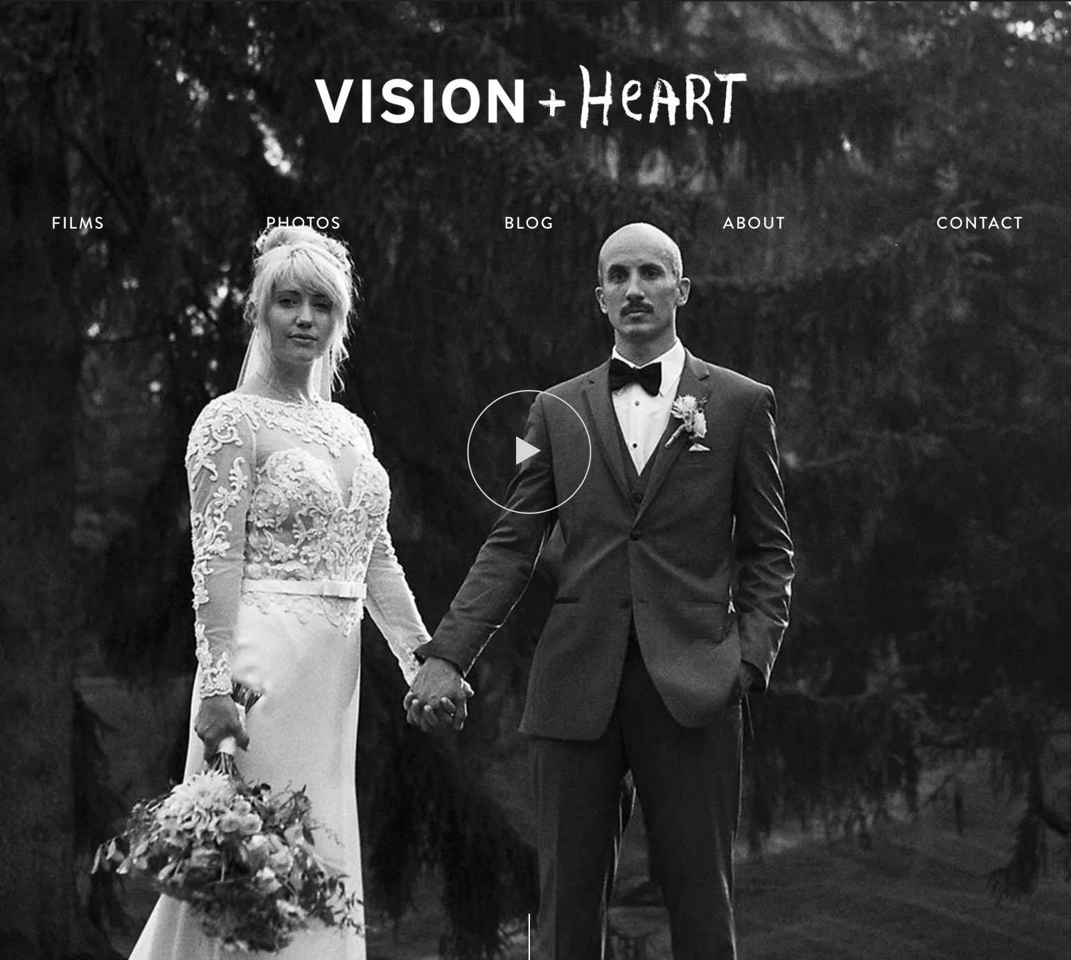 VISION + Heart Logo Design