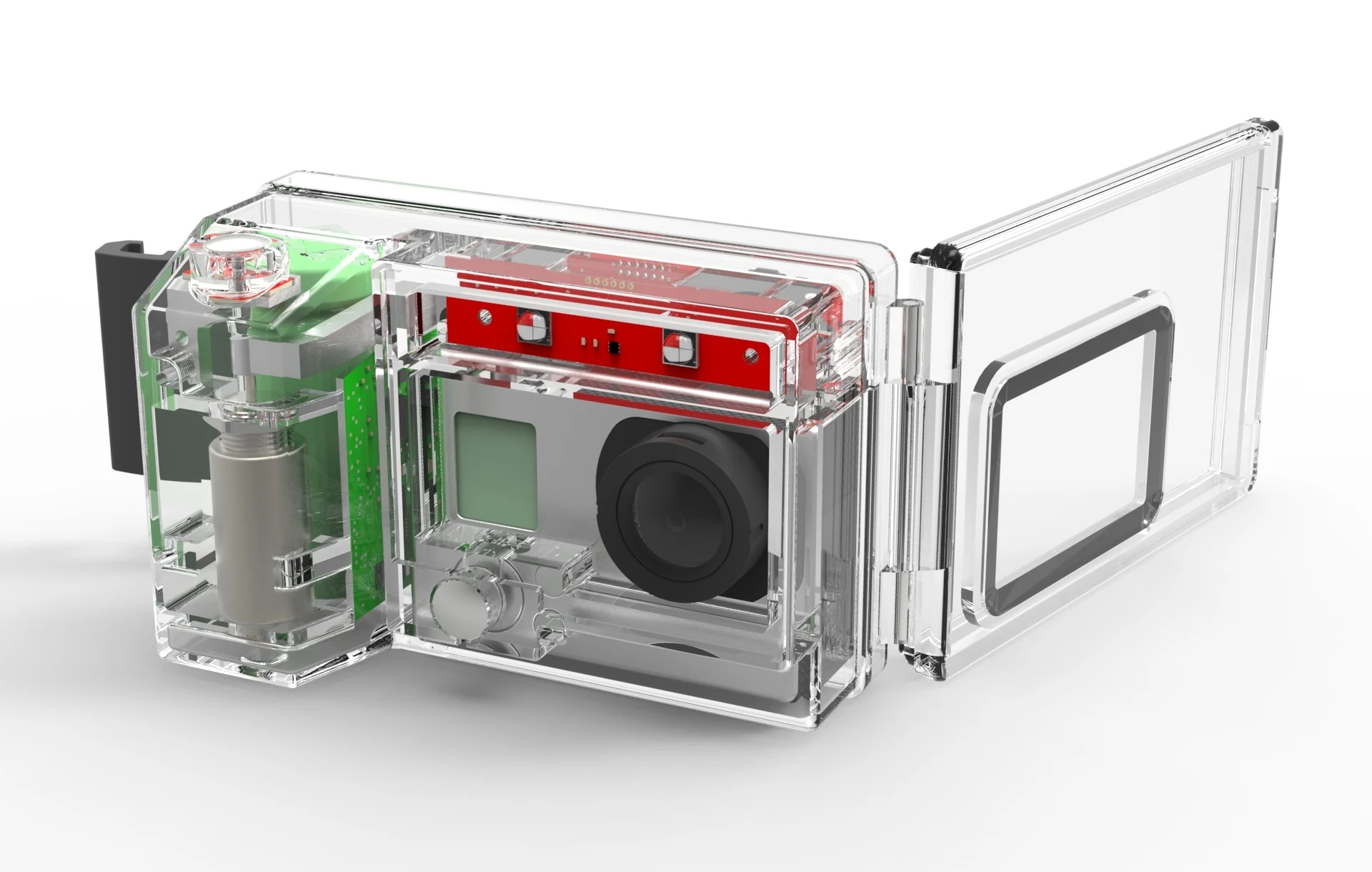 clear plastic enclosure
