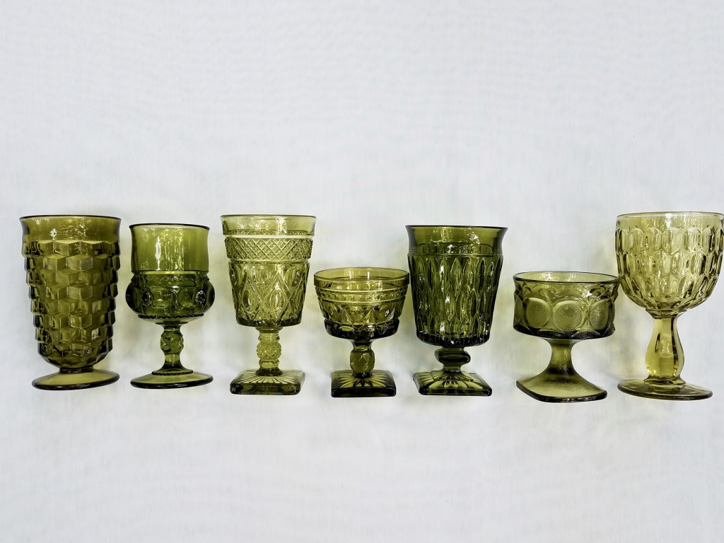 Green Goblets from The Copper Quail
