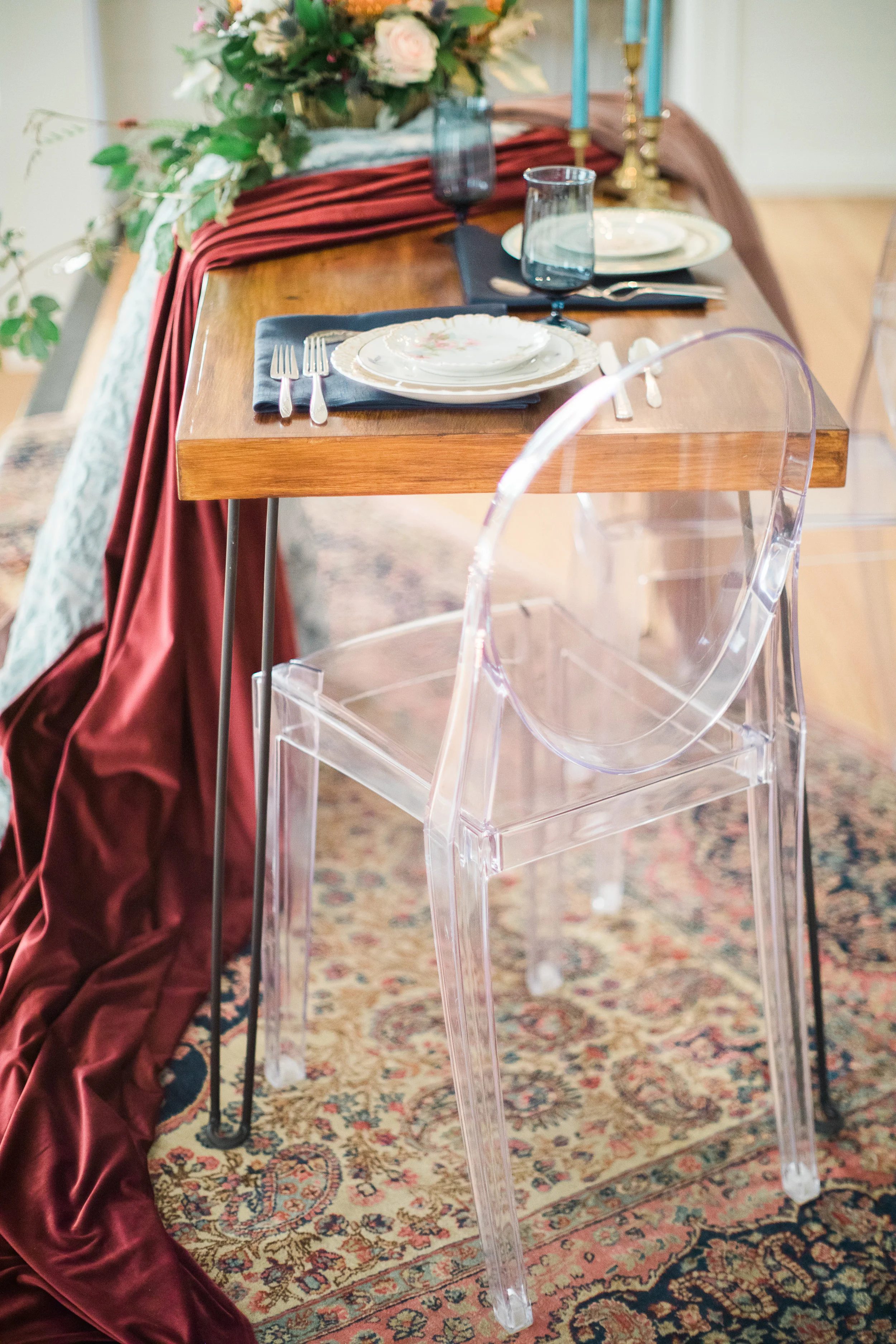 Hairpin Leg Table from The Copper Quail as Sweetheart Table