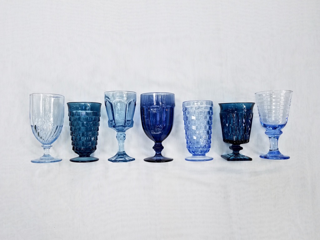 Blue Goblets from The Copper Quail