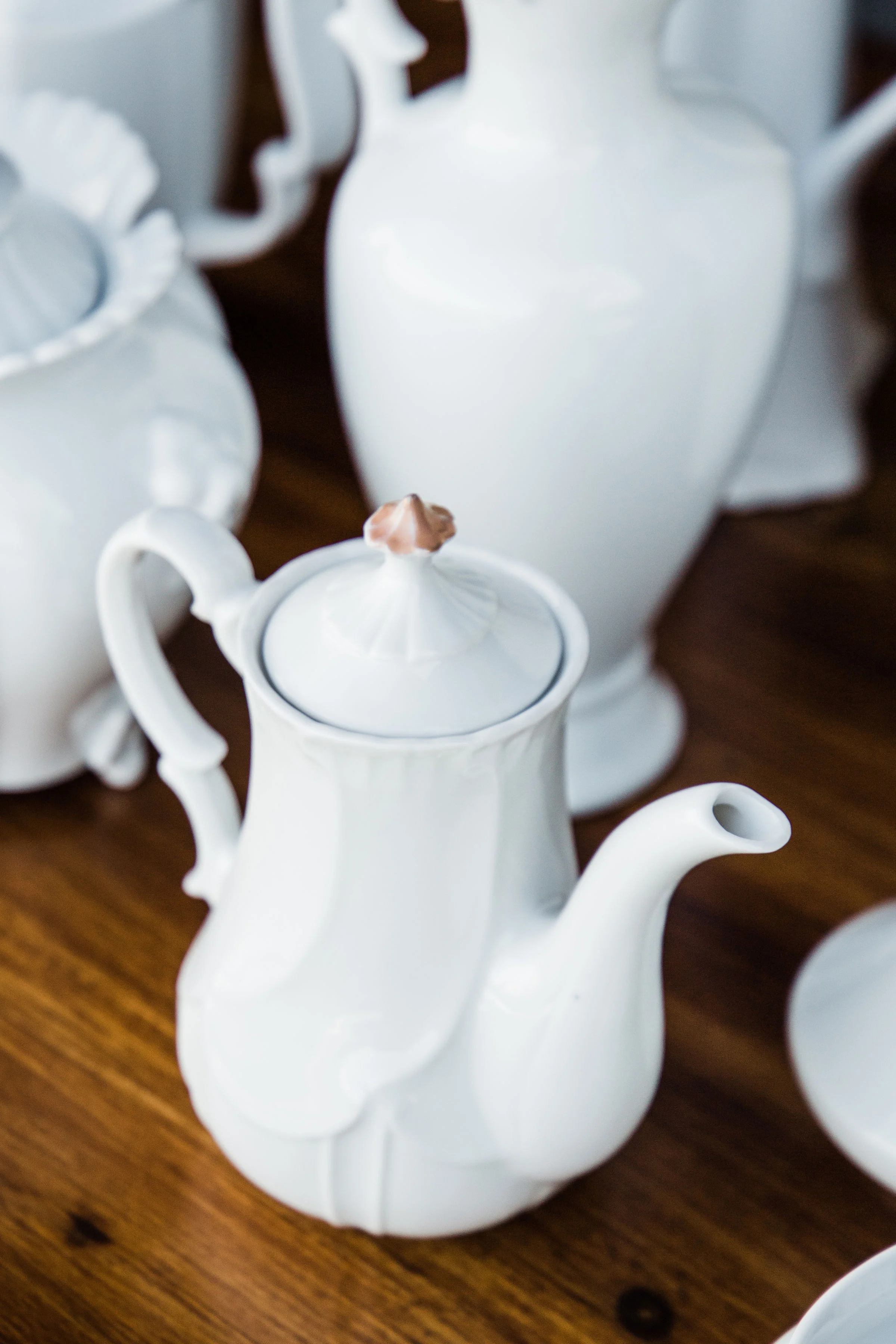 White Ceramic Decor from The Copper Quail
