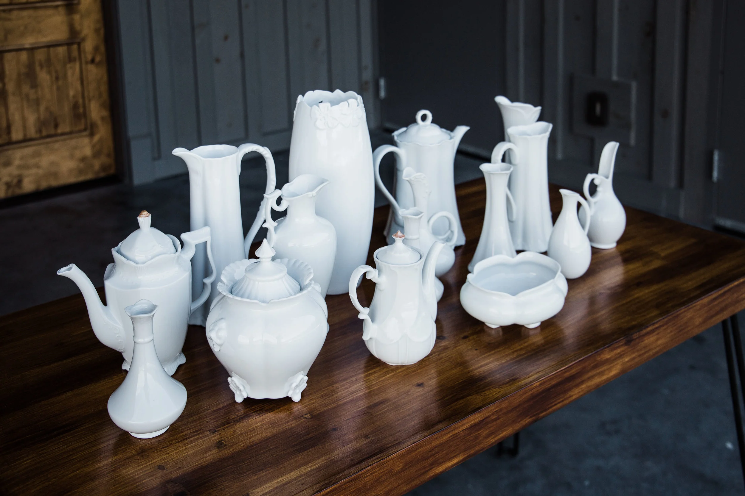 White Ceramic Decor from The Copper Quail