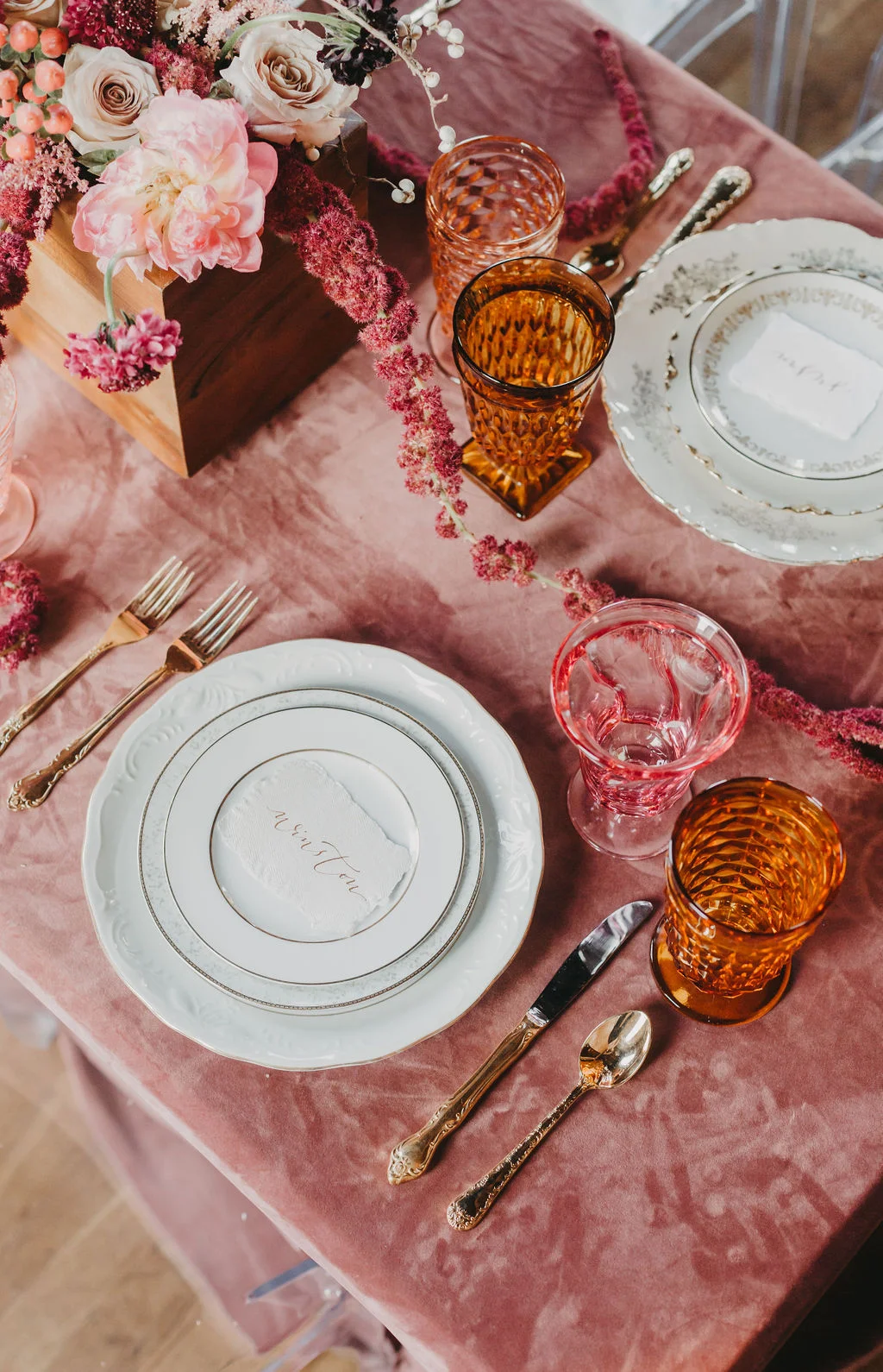 Pink Goblets from The Copper Quail