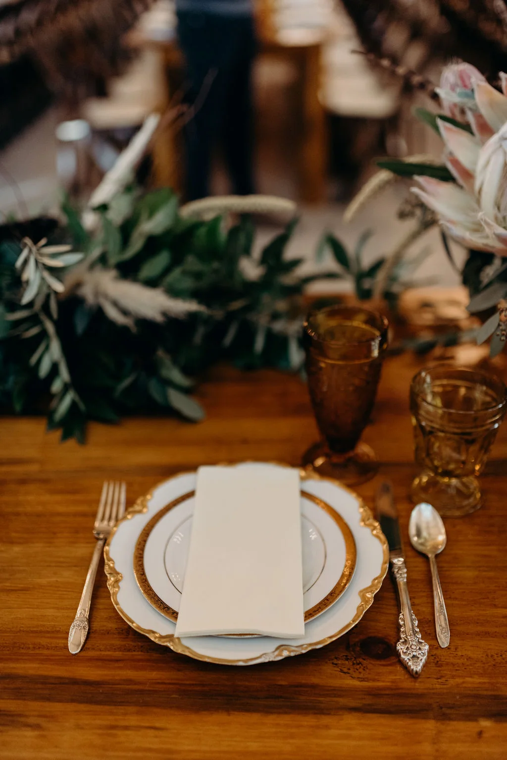 White and Gold Vintage China from The Copper Quail