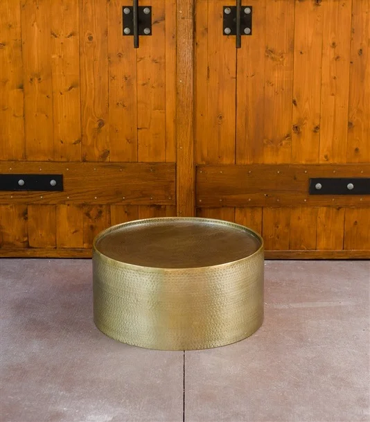 Hammered Gold Circular Table