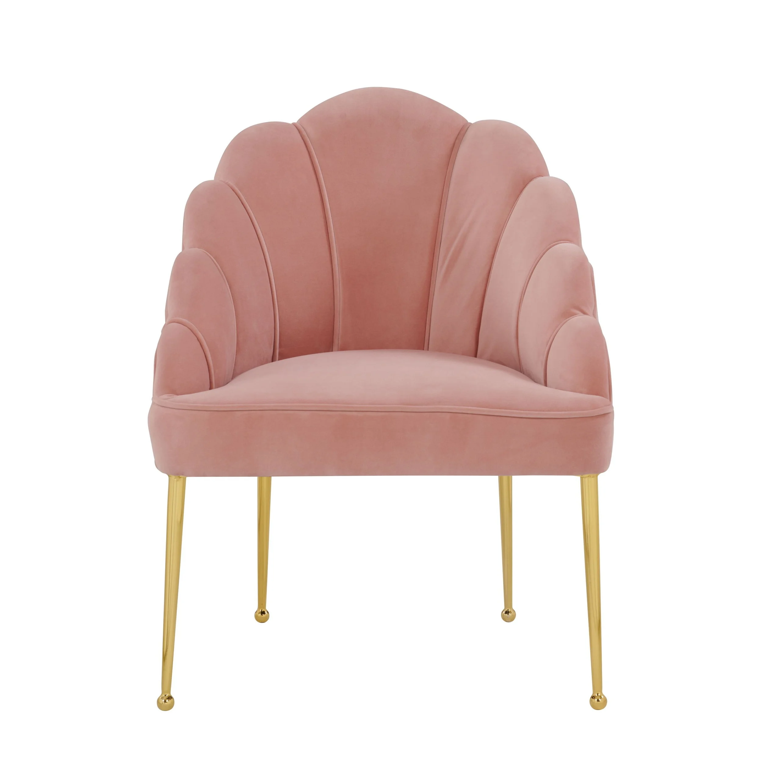 Pink Scalloped Chairs from The Copper Quail