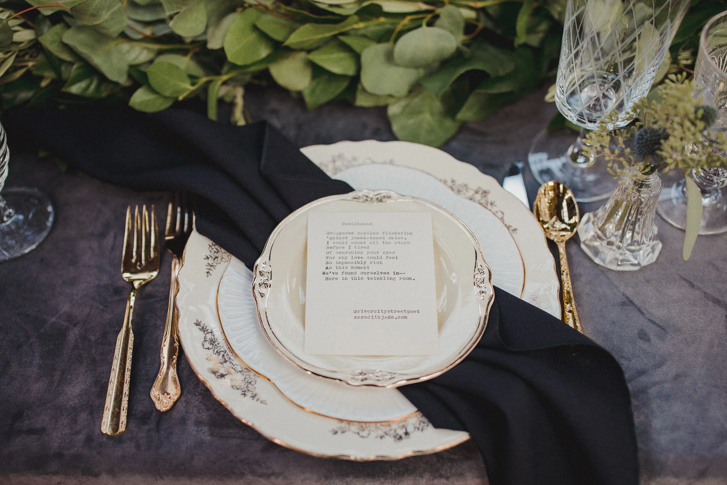 Cream and Gold China from The Copper Quail