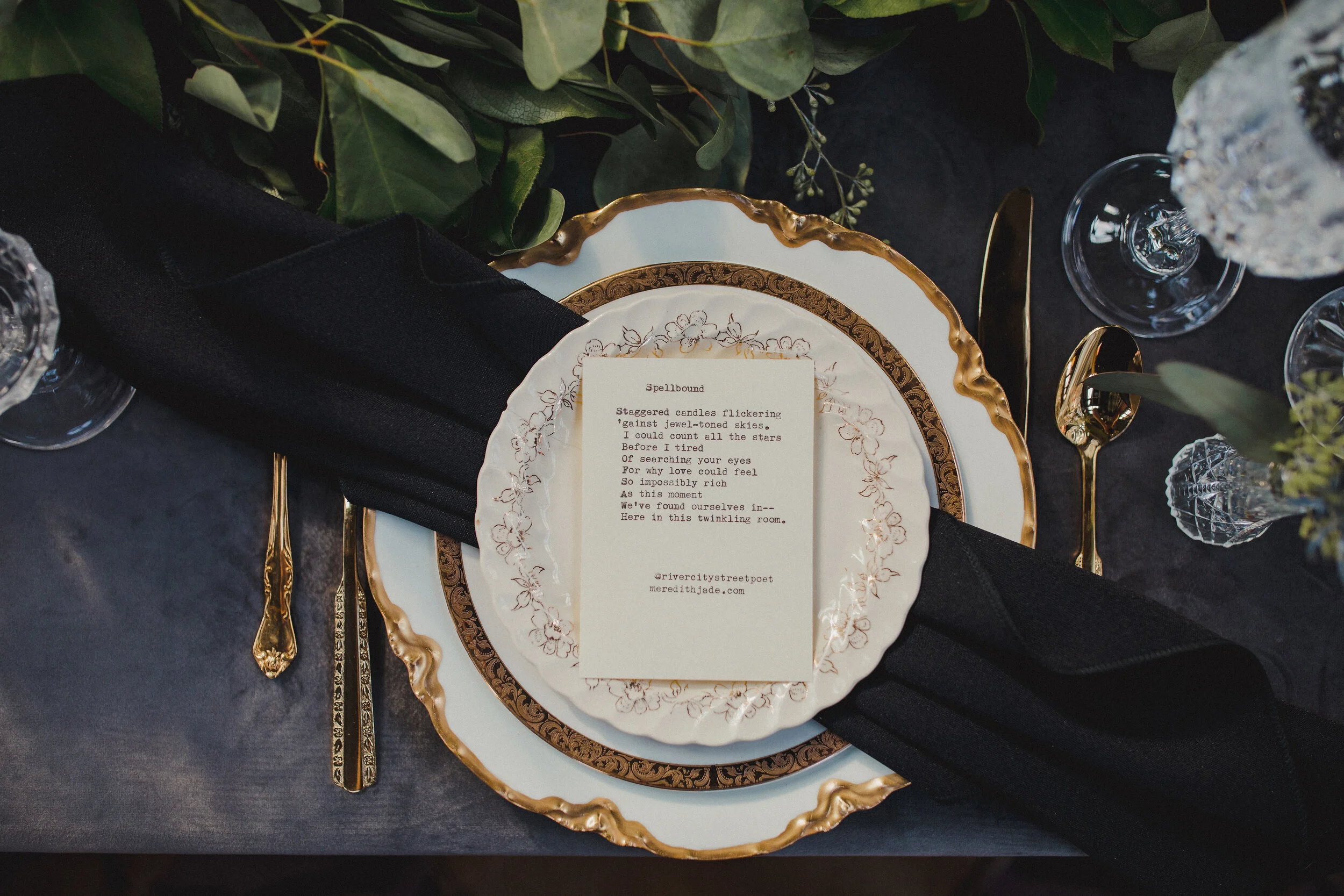 Cream and Gold China from The Copper Quail