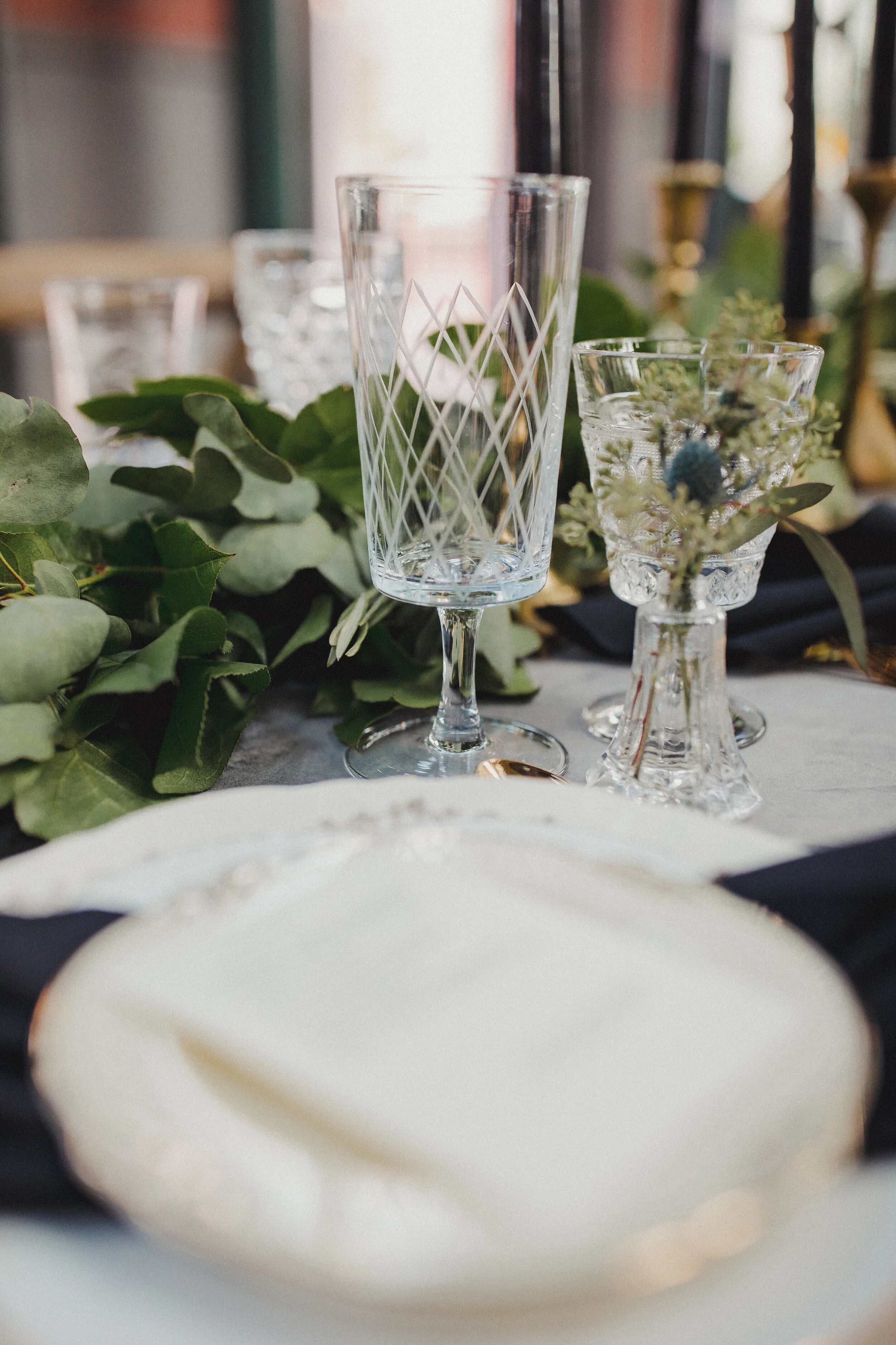 Clear Goblets from The Copper Quail