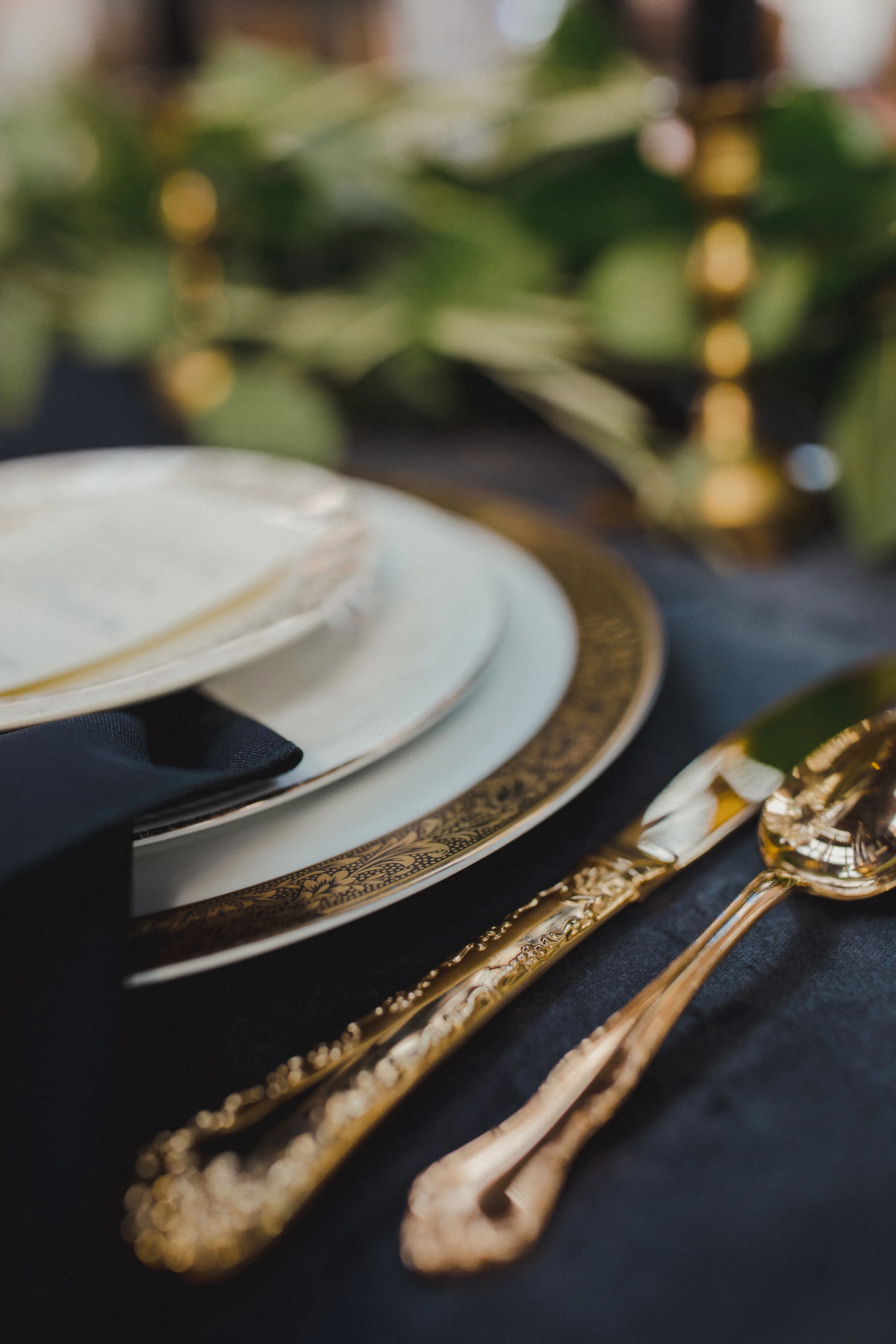 Vintage Gold Flatware from The Copper Quail