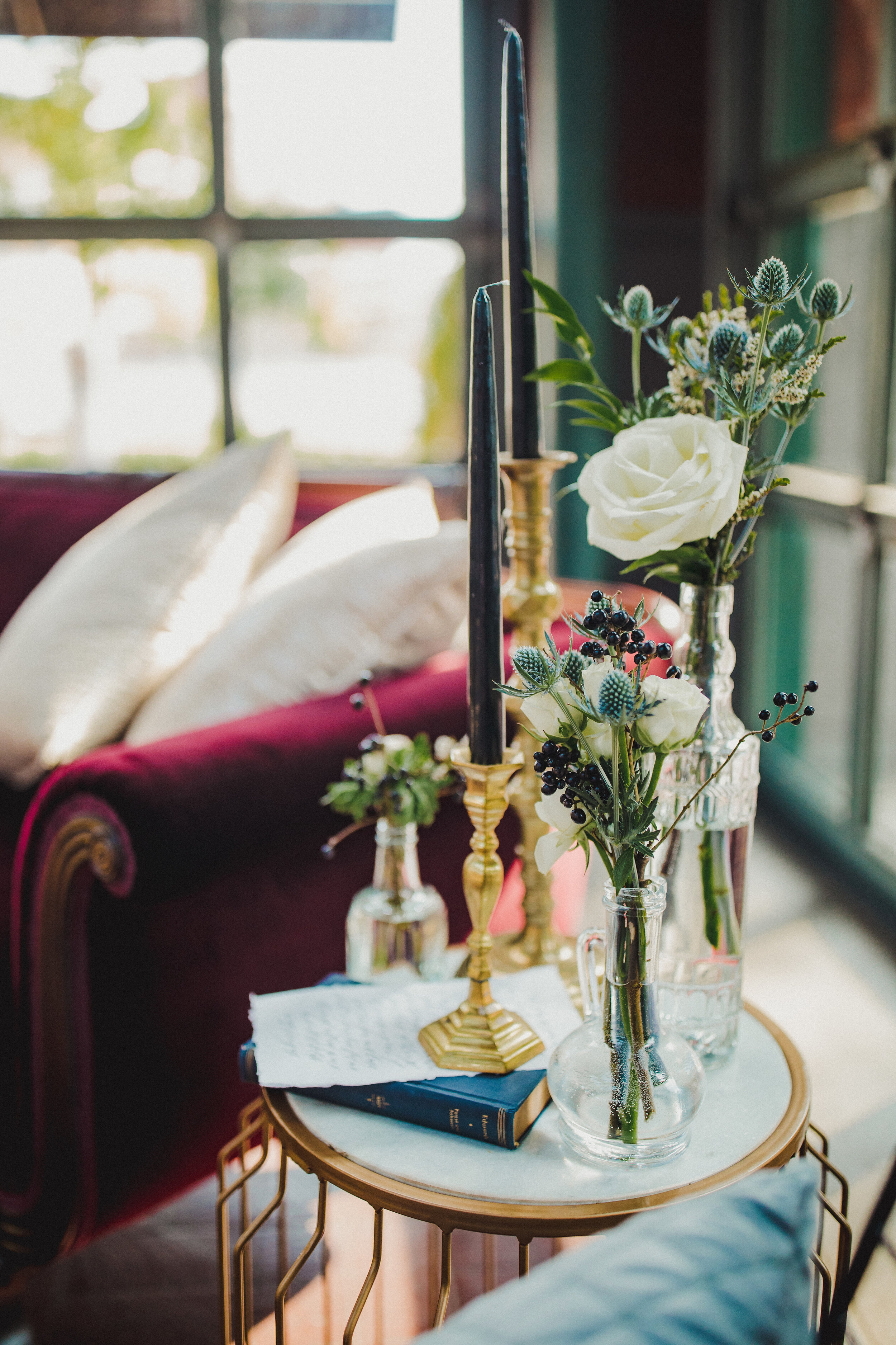 Clear Glass Vases from The Copper Quail
