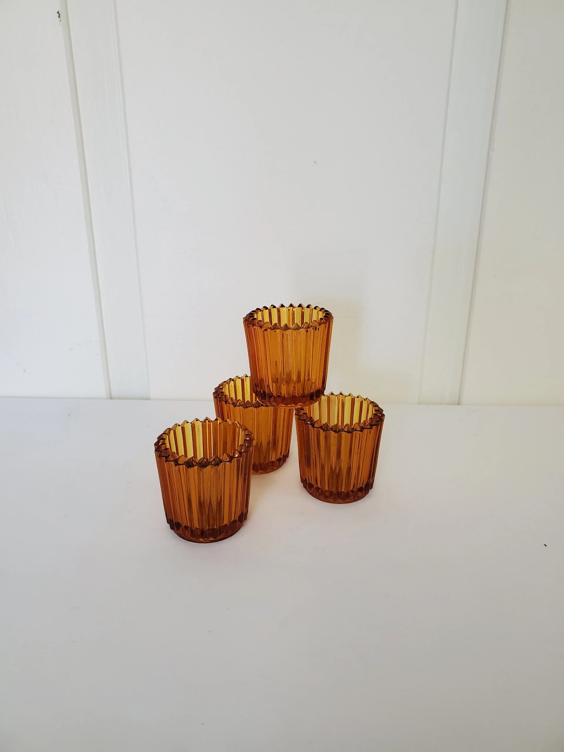 Amber Votive Candle Holders from The Copper Quail