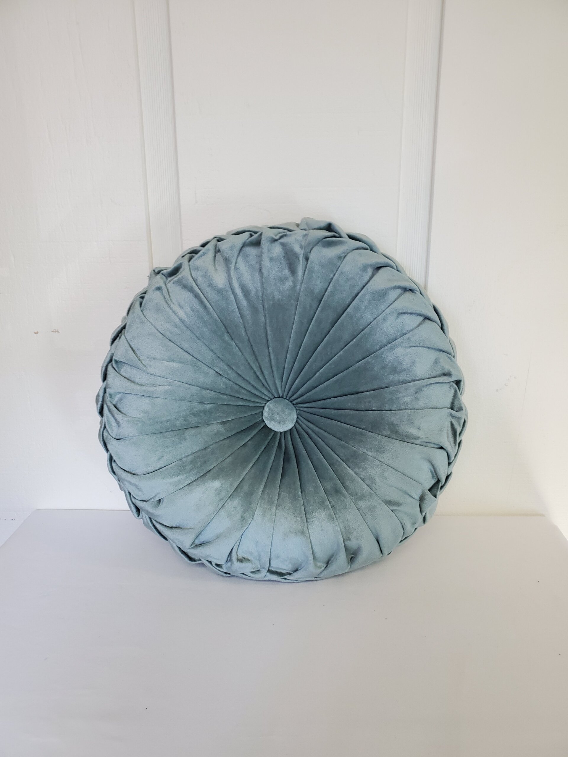 Light Blue Pinwheel Cushion