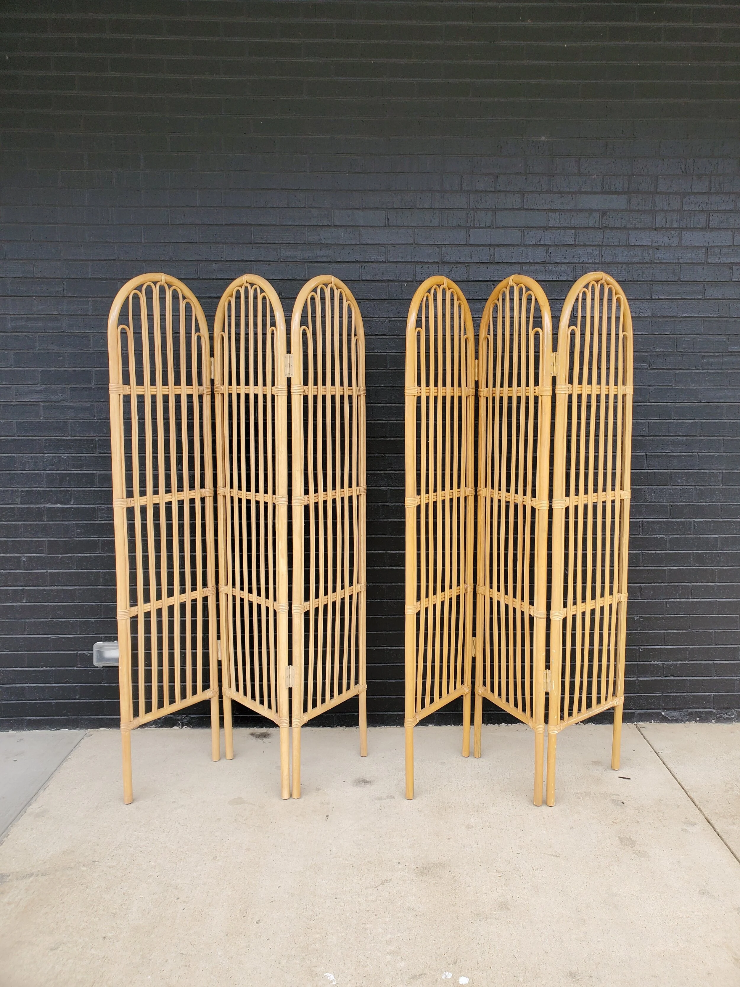 Rattan Room Dividers from The Copper Quail
