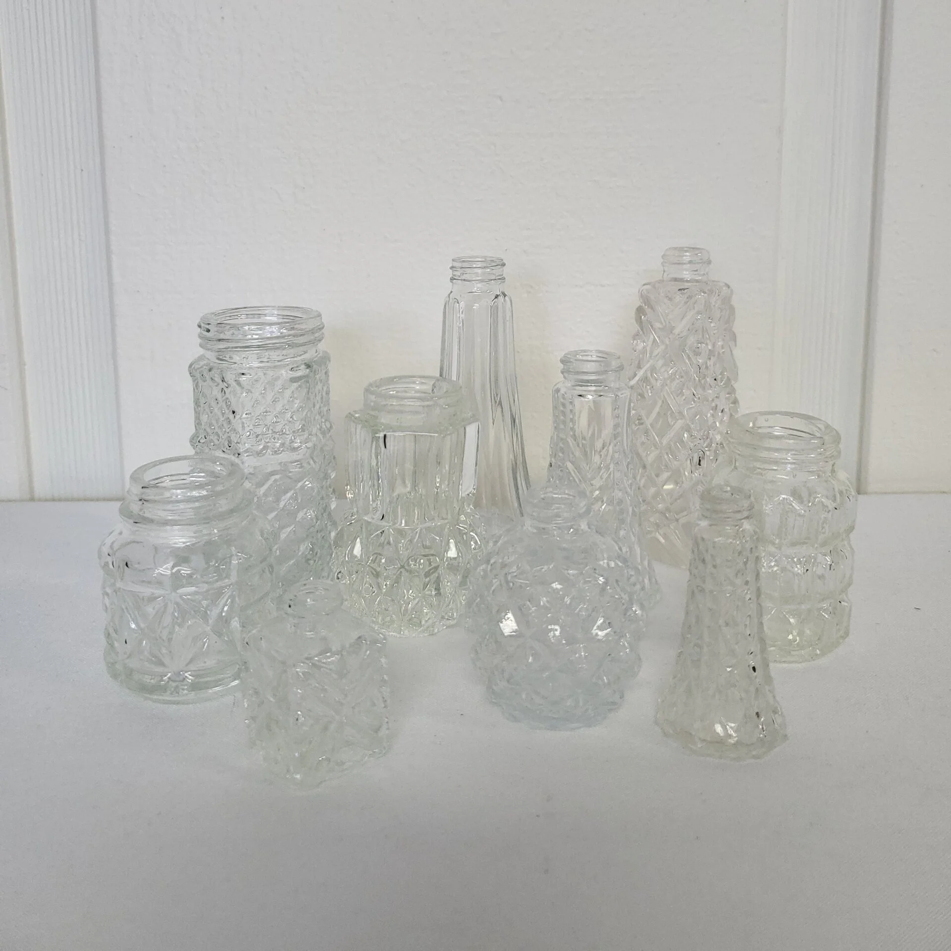 Glass salt shakers