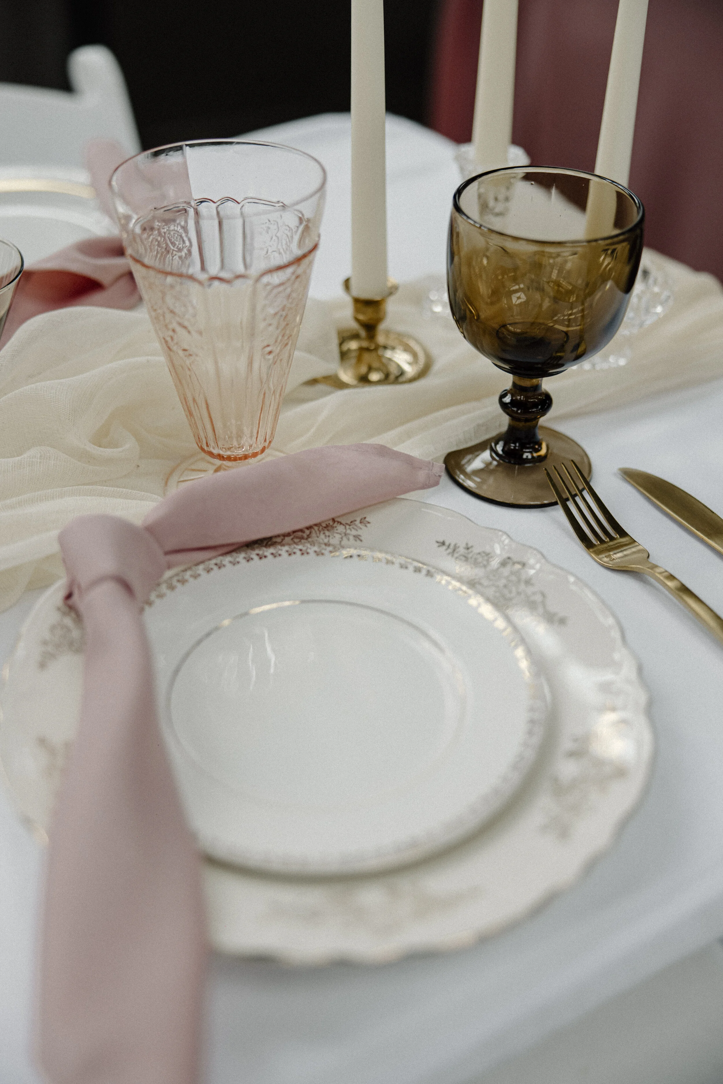 Pink Goblets from The Copper Quail