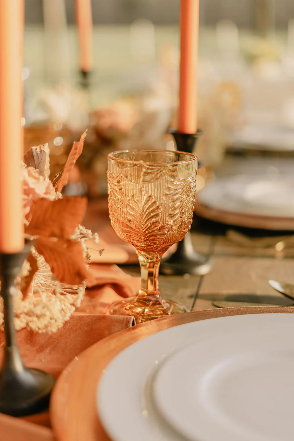 Amber Goblets from The Copper Quail