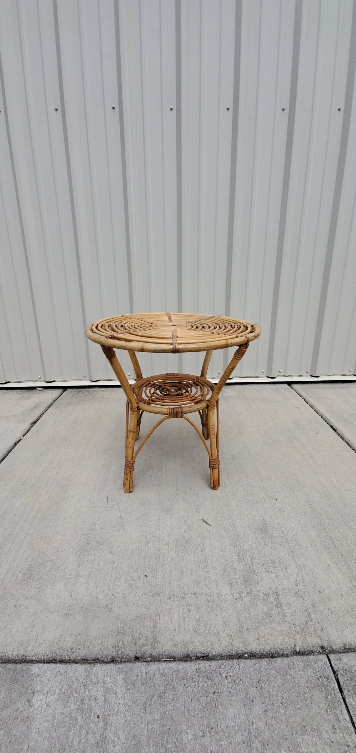 Bamboo/Wicker table from The Copper Quail