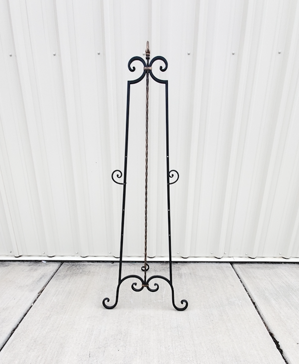 Tall Black Easel from The Copper Quail