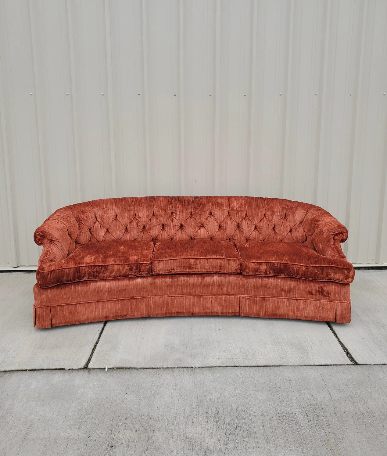 Burnt Orange BOHO Couch from The Copper Quail