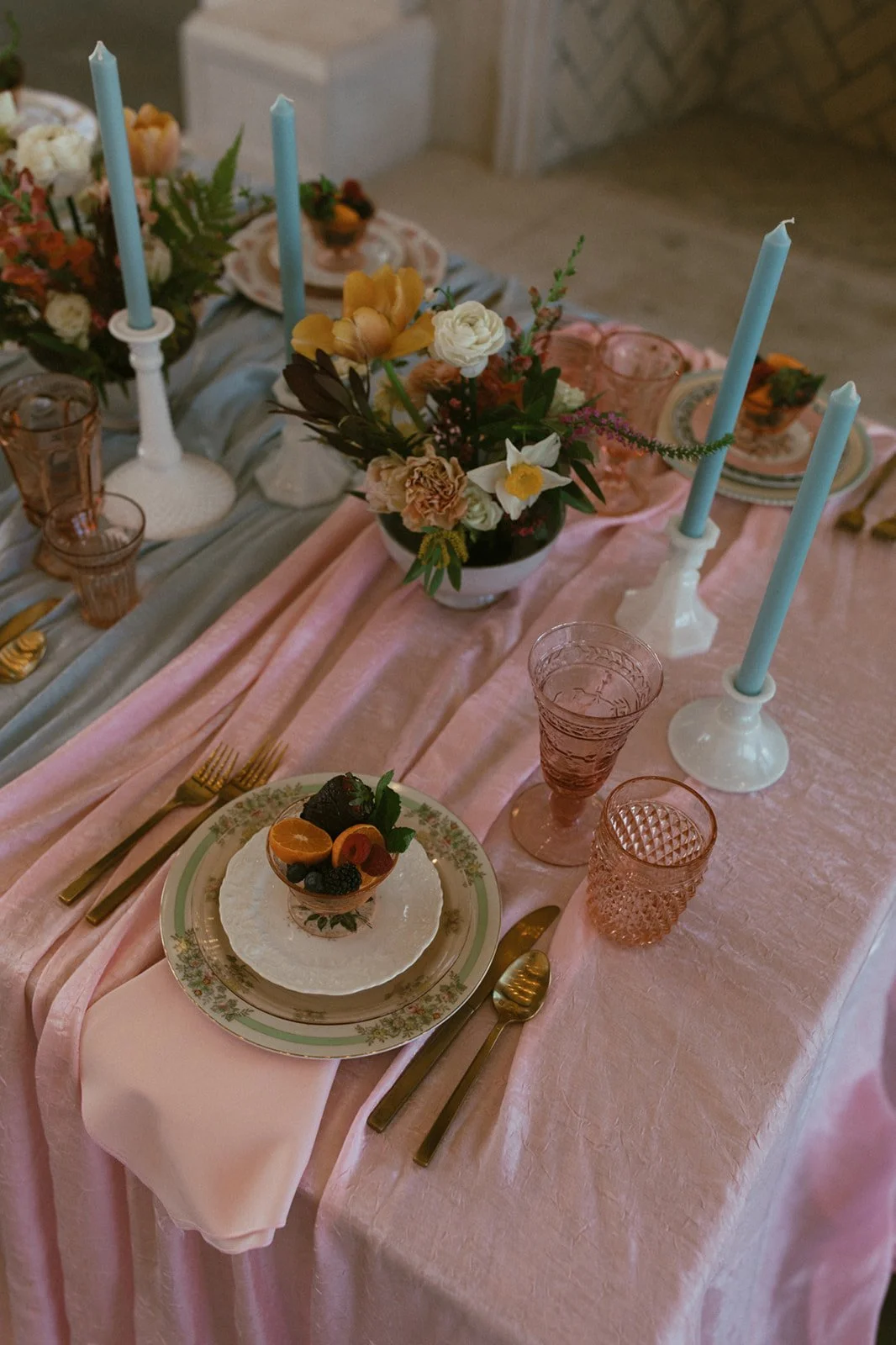 Pink Goblets with The Copper Quail