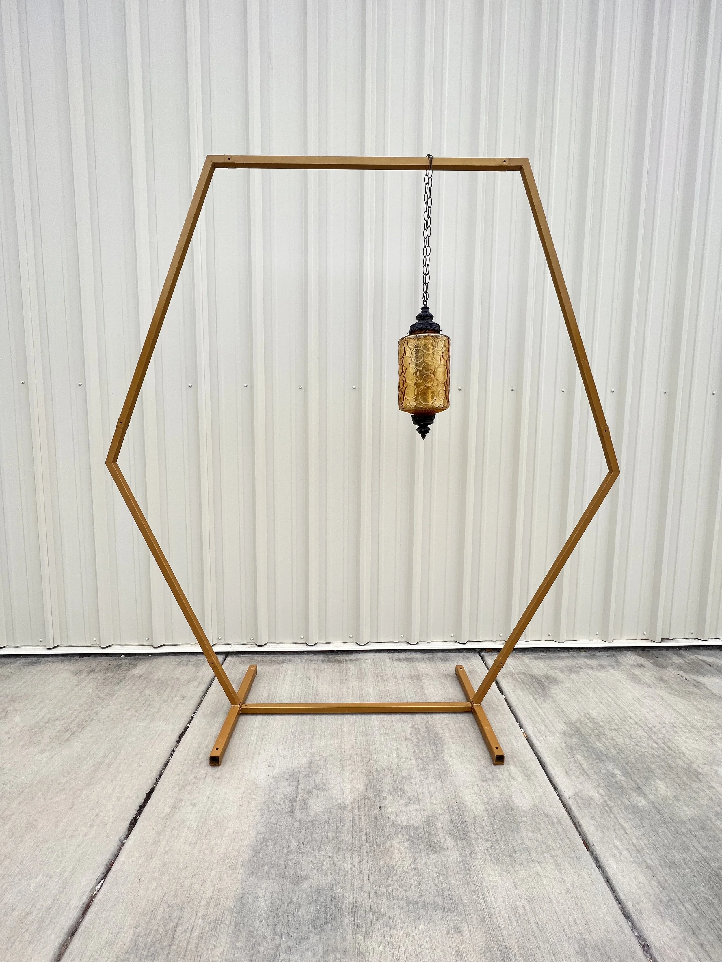 Amber hanging light from The Copper Quail