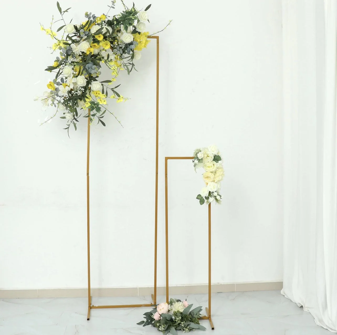 Gold Metal Rectangular Backdrops from The Copper Quail