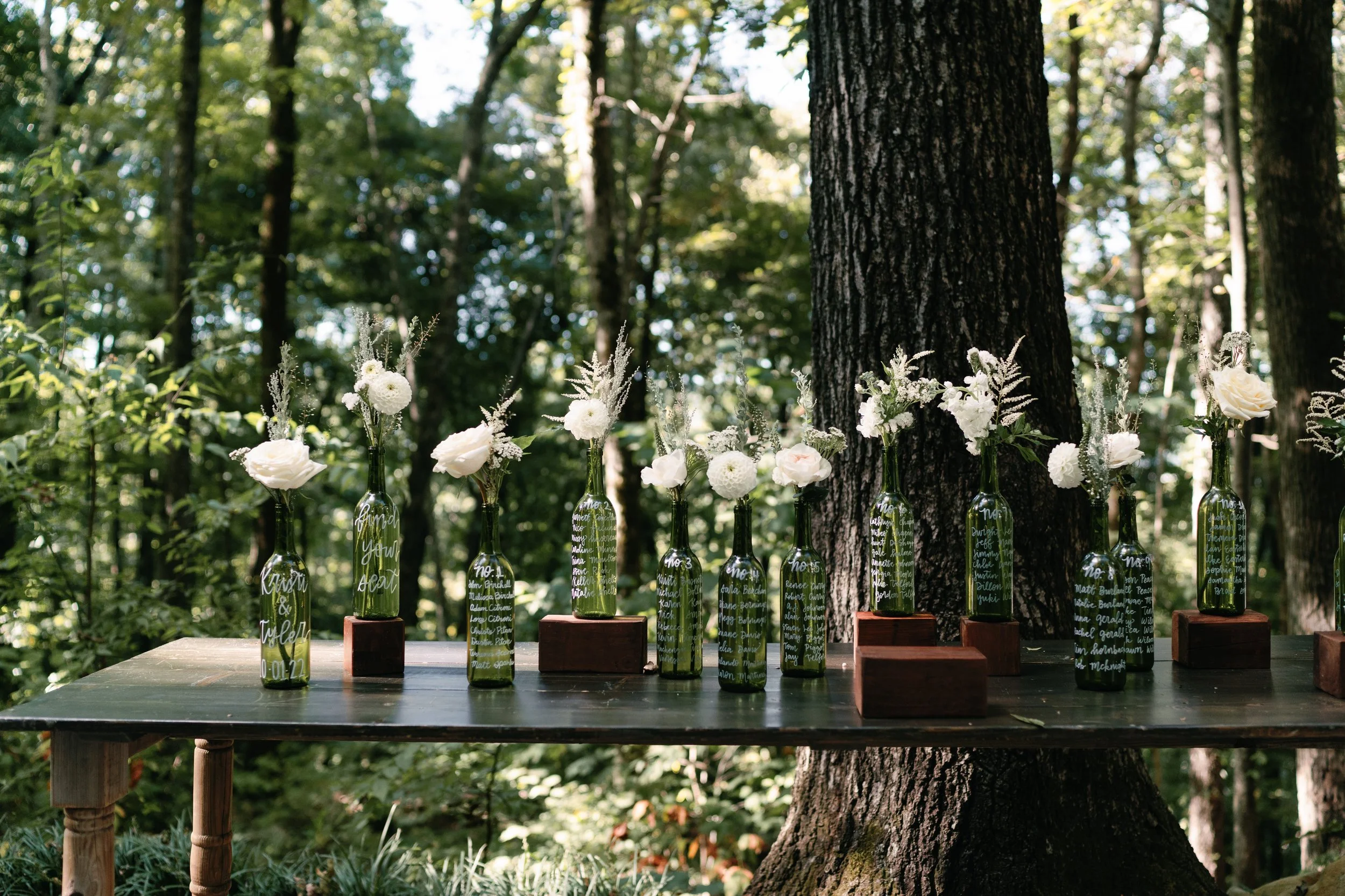 Olive Green Wine Vases