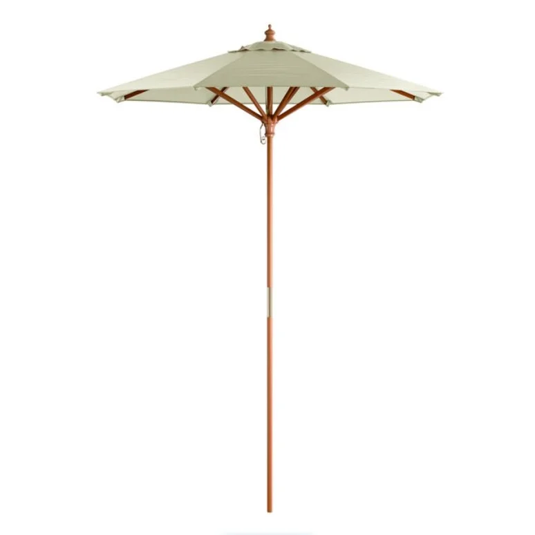 black and white patio umbrella with lights Solar LED Lighted Striped Patio Umbrella w/ Tilt Adjustment