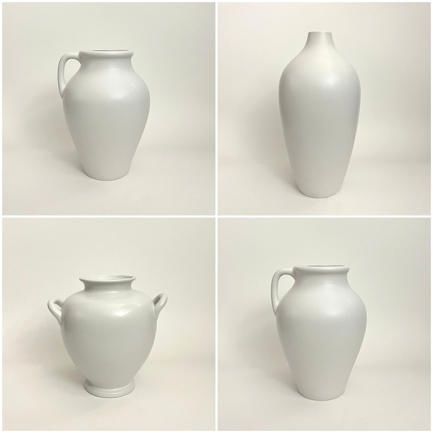 Large White Vases (4)