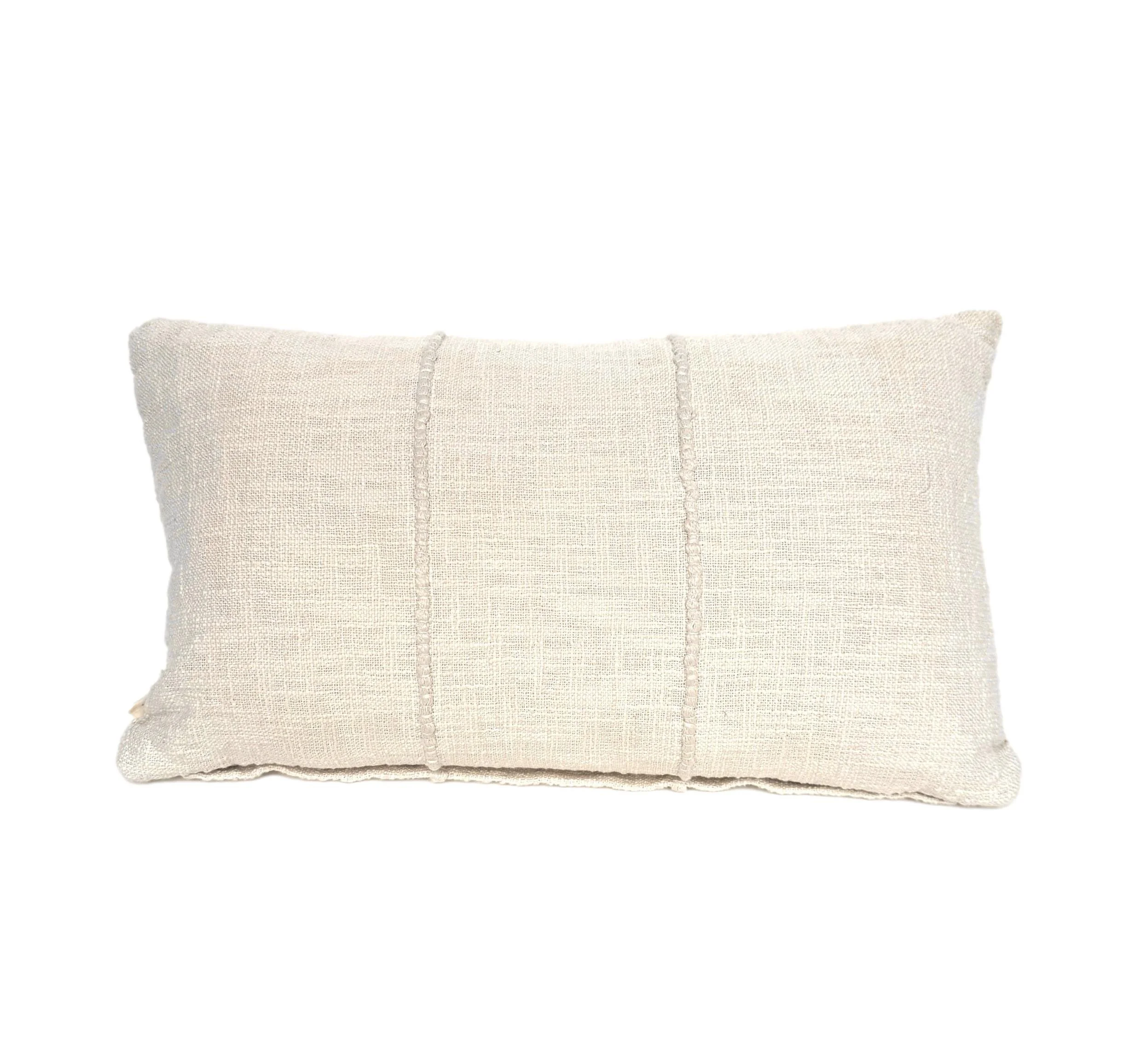 Cream Woven Pillow