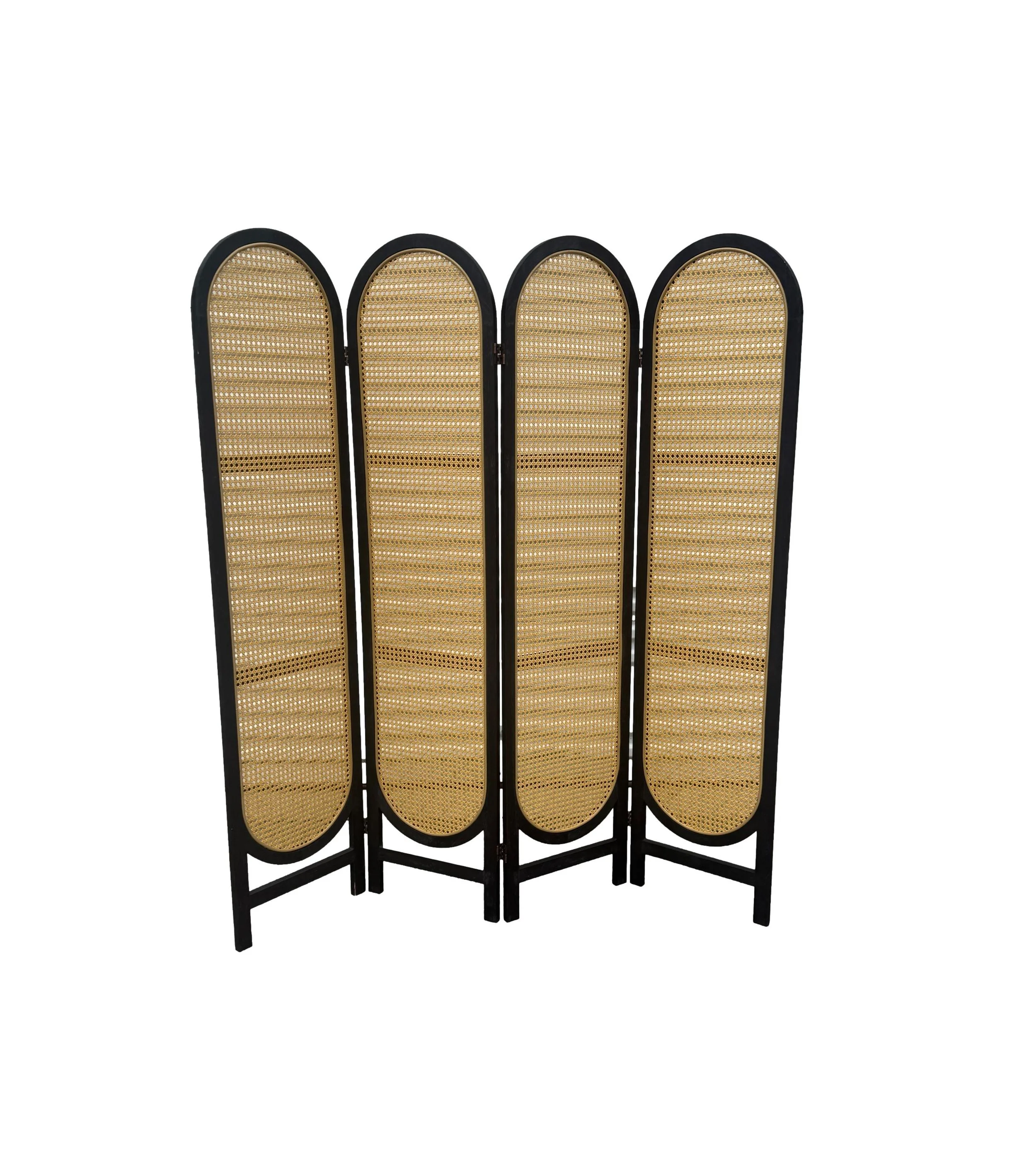 Black &amp; Cane Room Divider