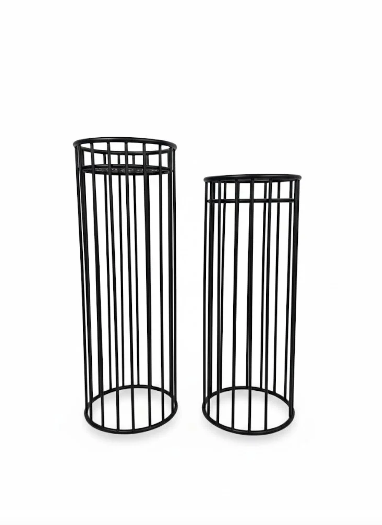 Black Metal Plant Stands (4)