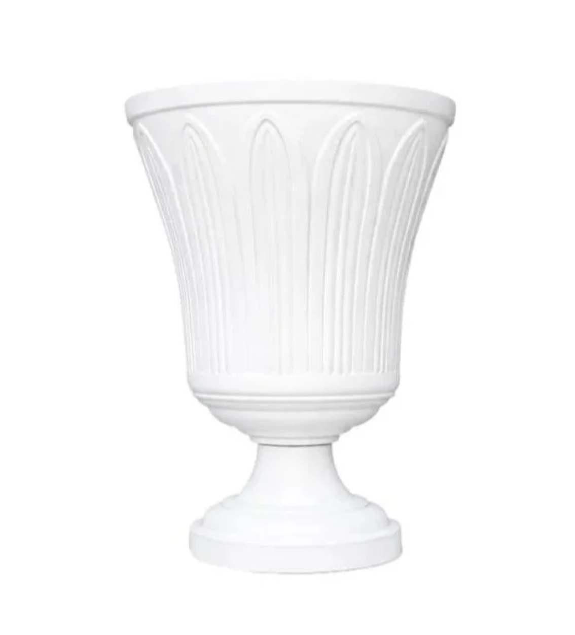20.5" White Garden Urns (4)