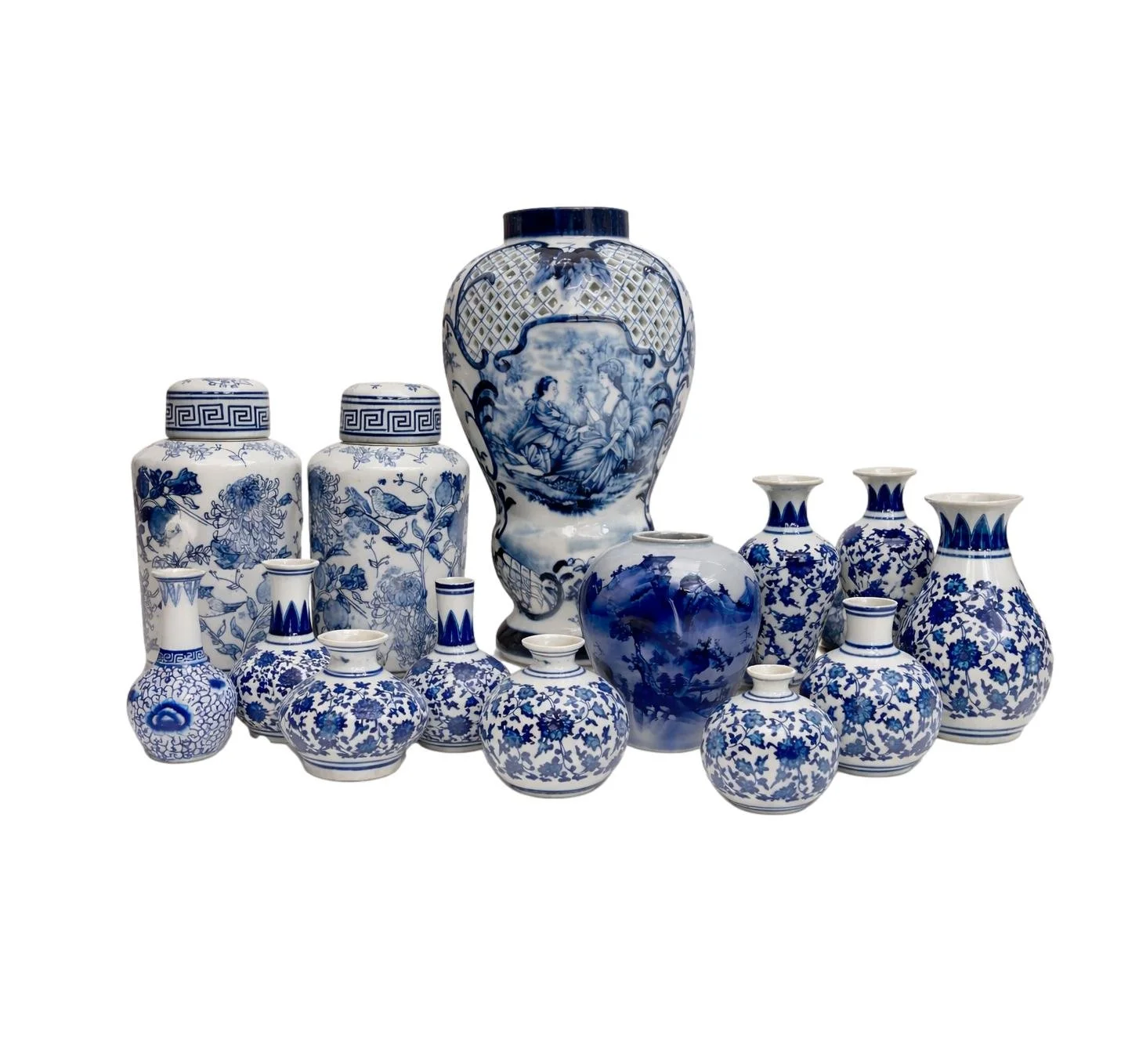 Blue and White Vases