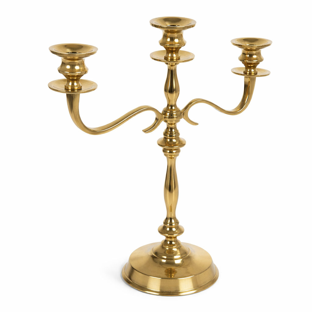 16" Gold Candelabras