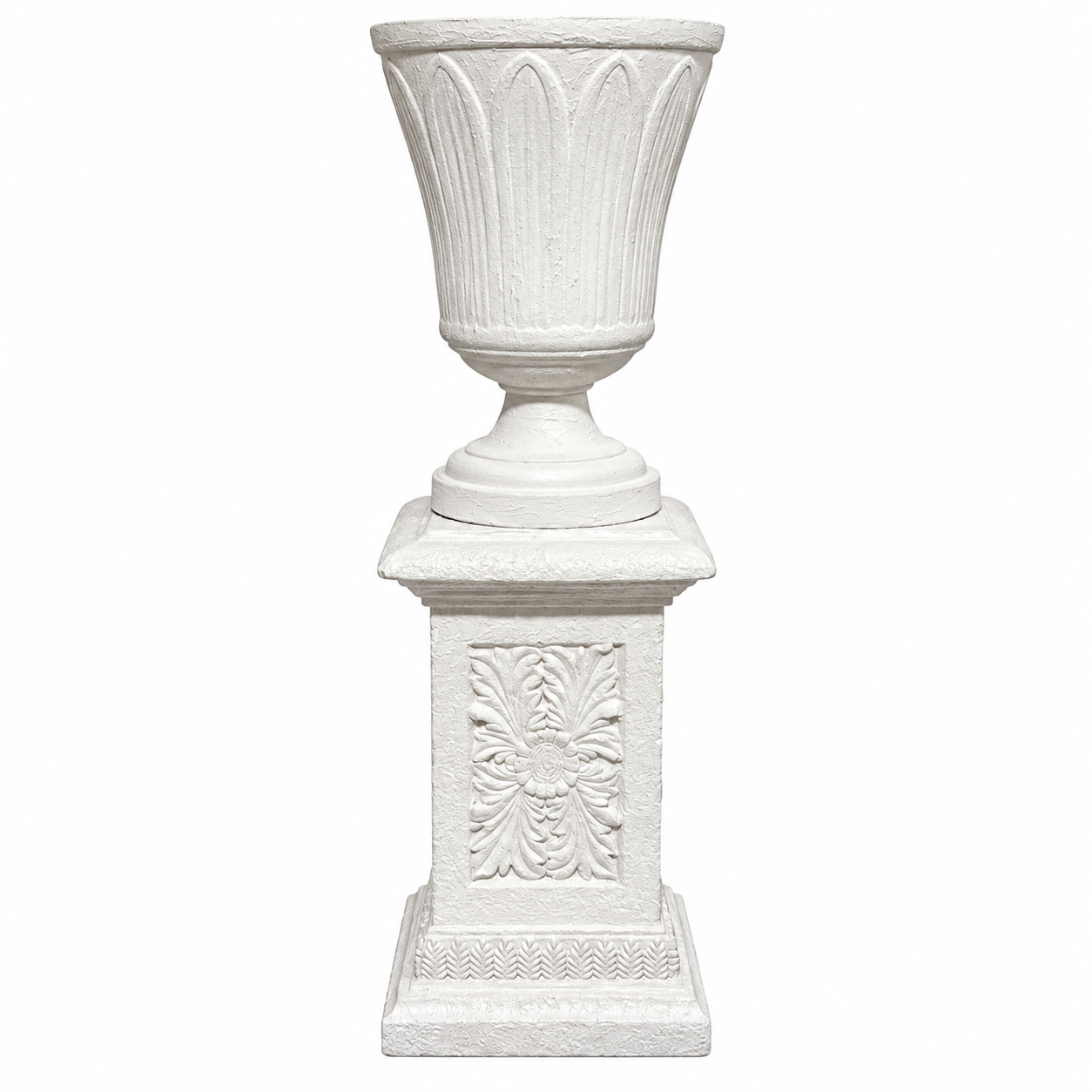 Classical White Garden Urn Pedestal.png