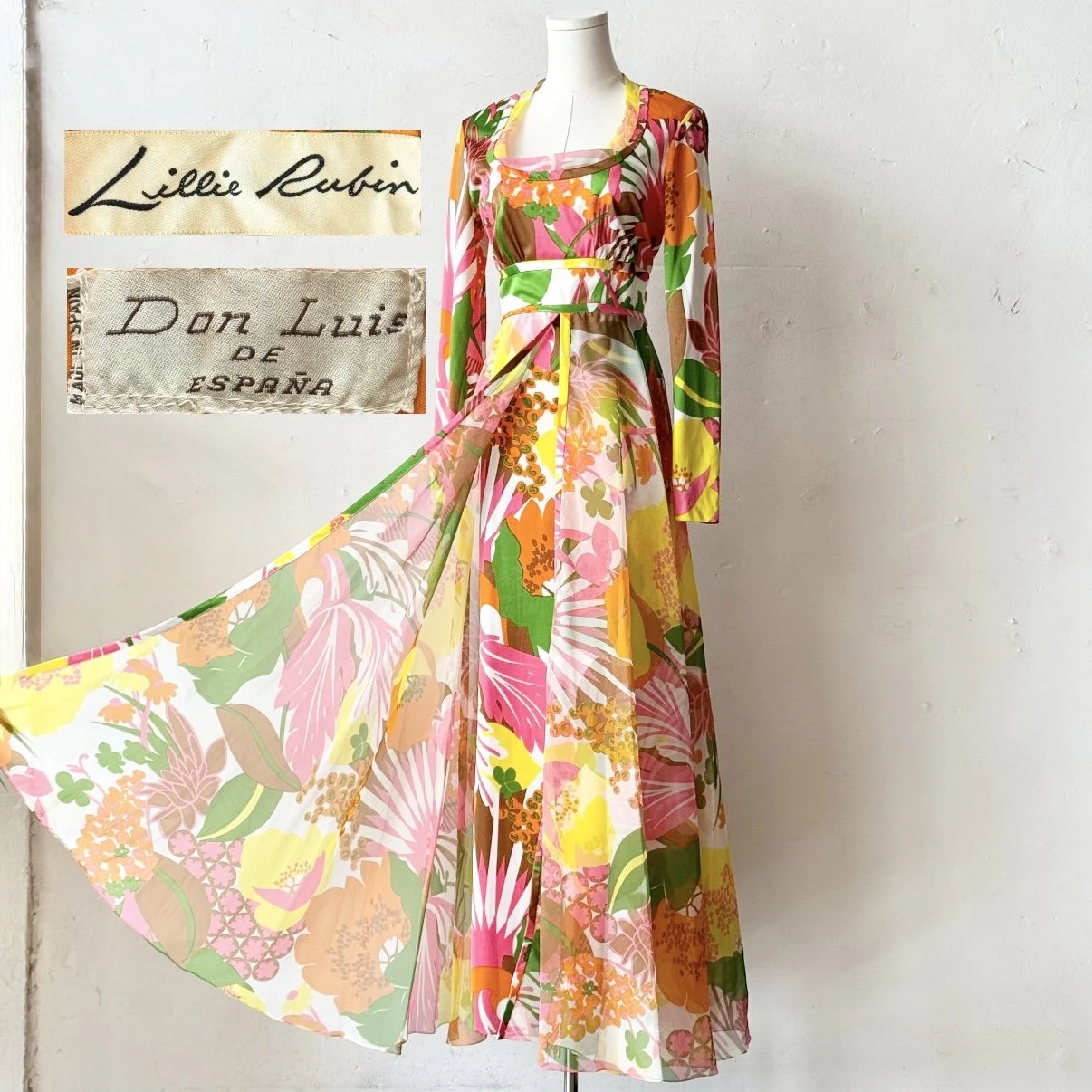 1960’s Lillie Rubin Maxi Dress • M
