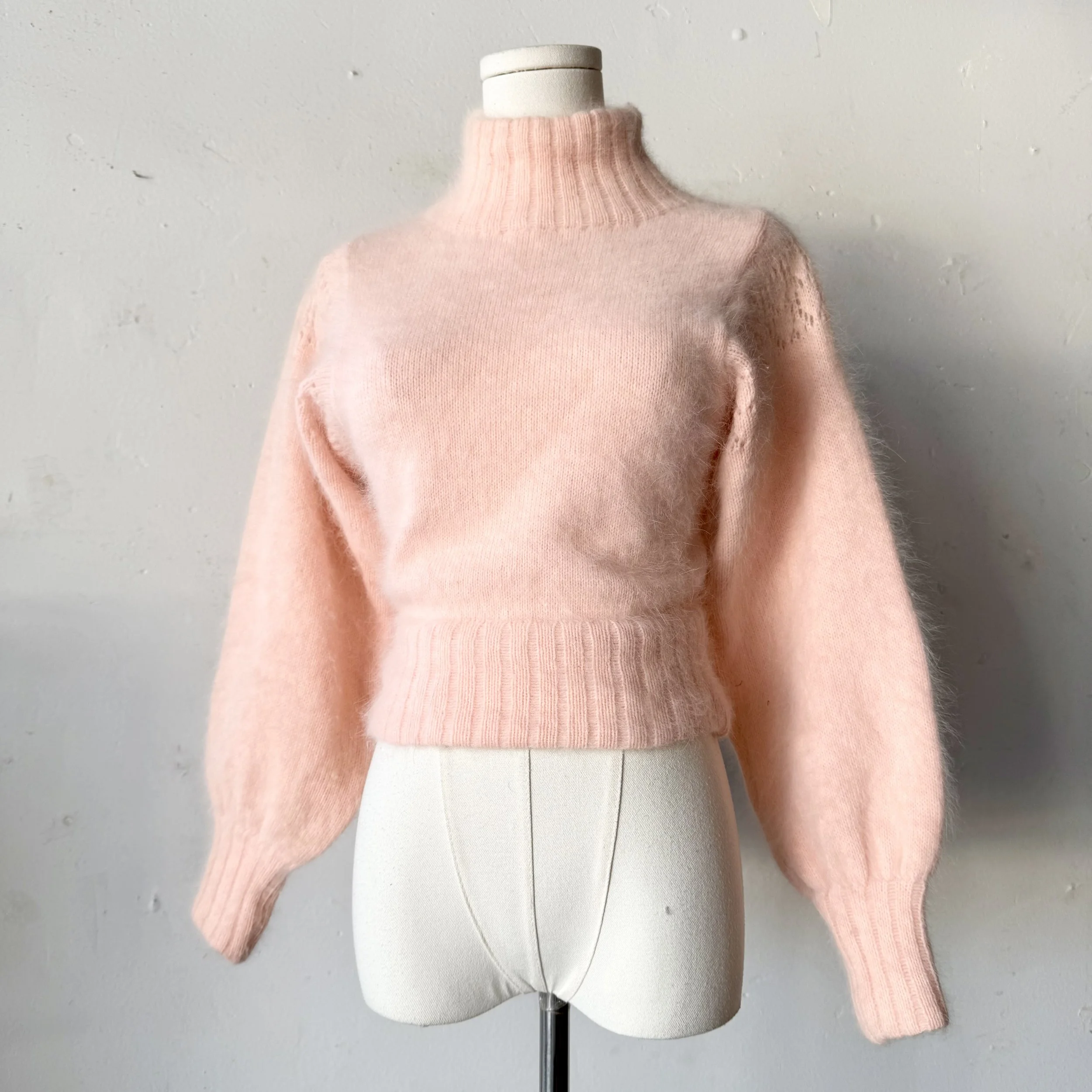 1960’s Neiman Marcus Pink Wool Mohair Sweater • XS