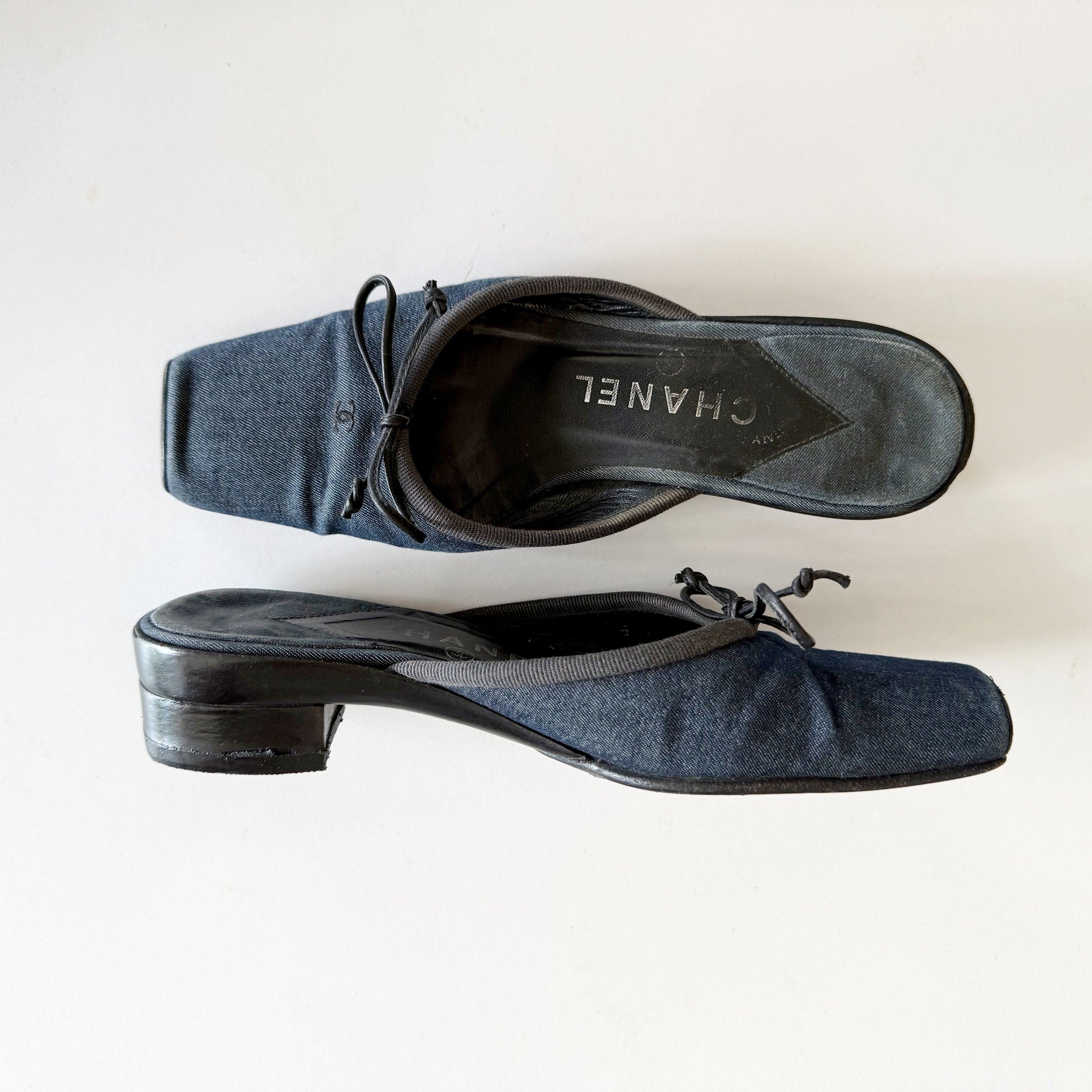 1990’s Chanel Square Toe Mules • 5