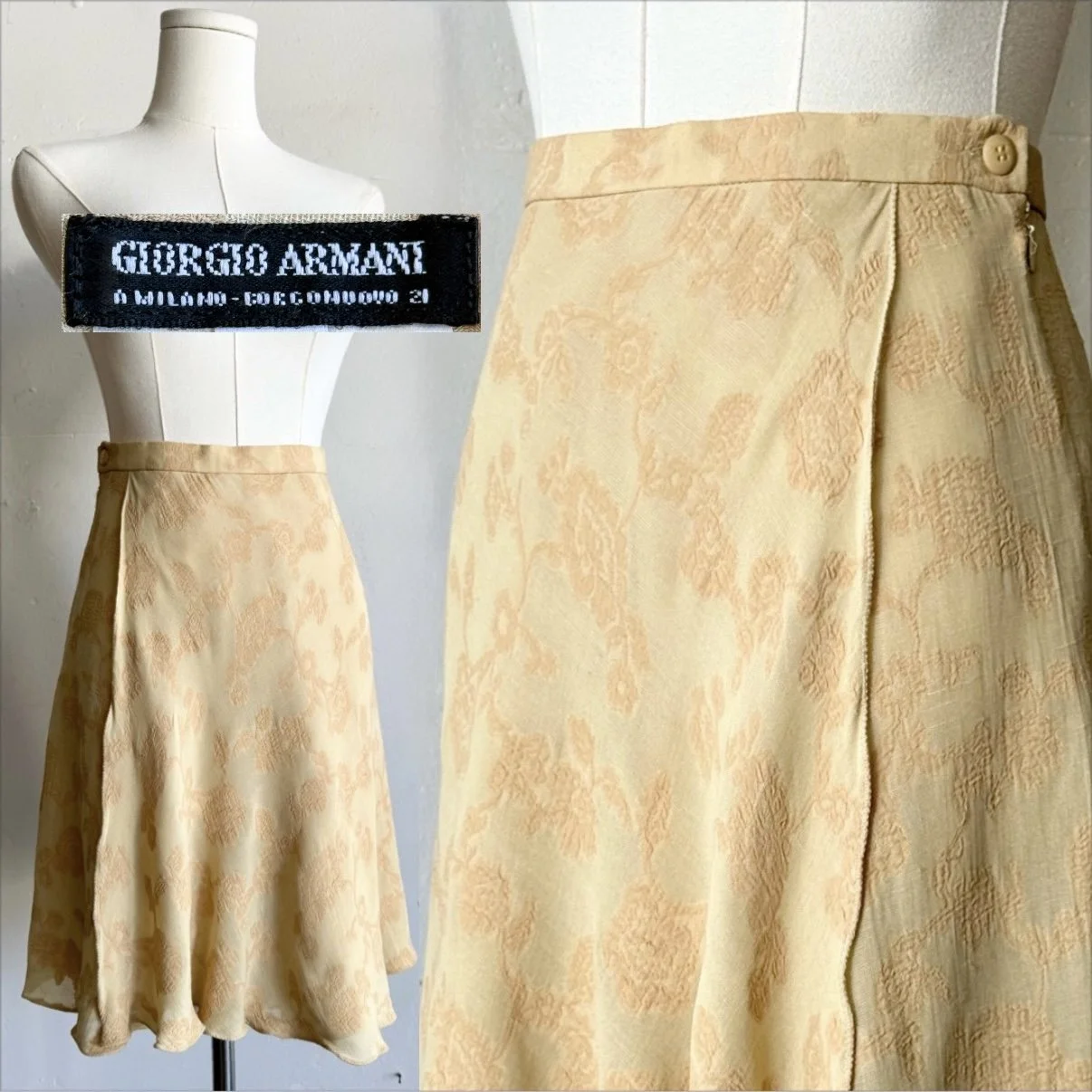 Y2K Giorgio Armani Wrap Skort • XS